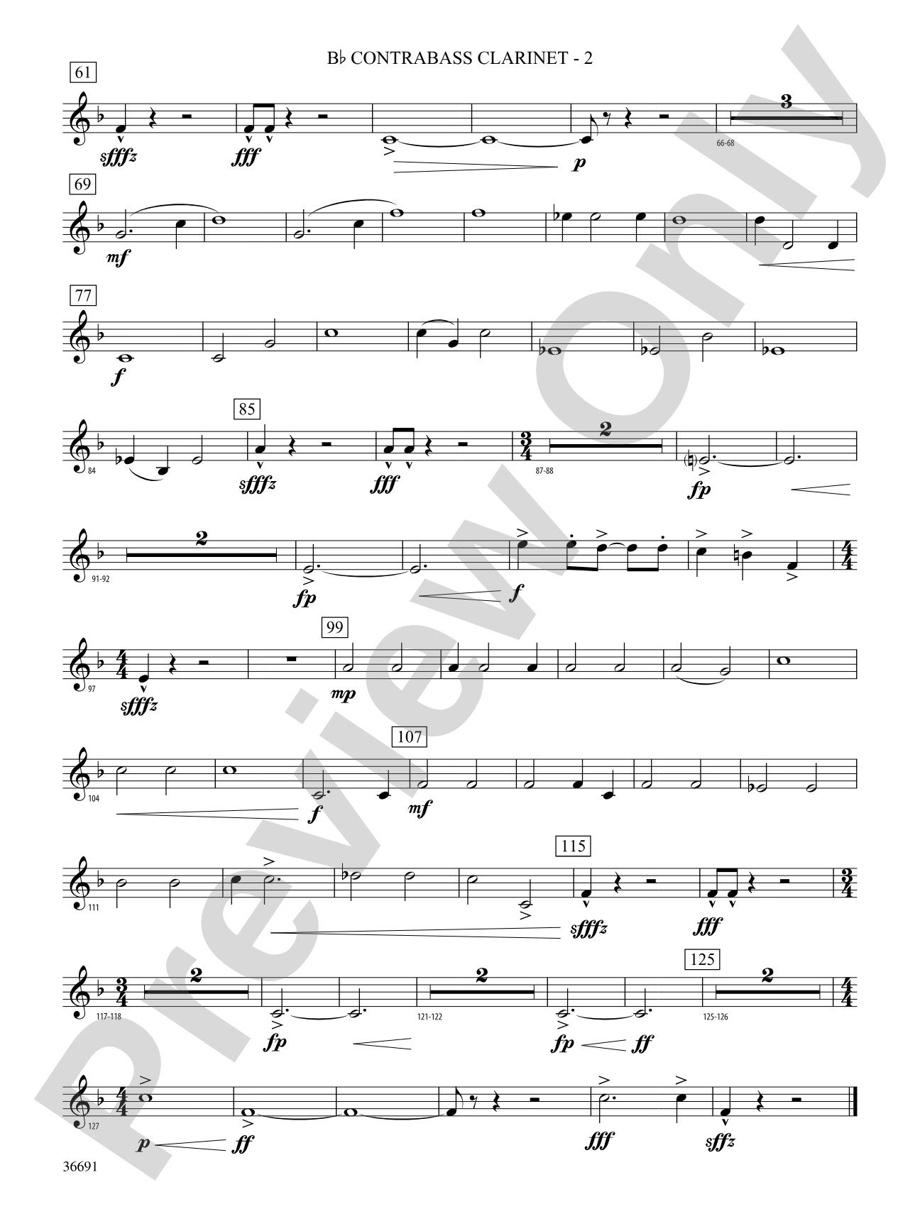 Spontaneous Combustion: (wp) B-flat Contrabass Clarinet