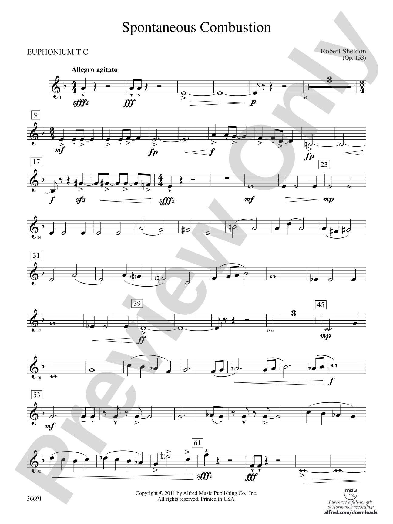 Spontaneous Combustion: (wp) Baritone T.C.