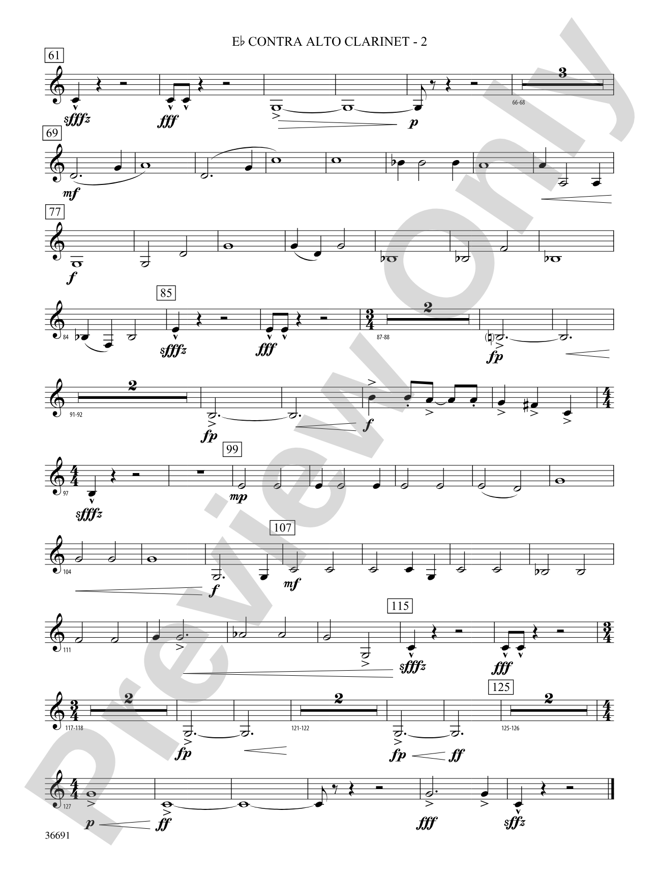 Spontaneous Combustion: (wp) E-flat Contrabass Clarinet