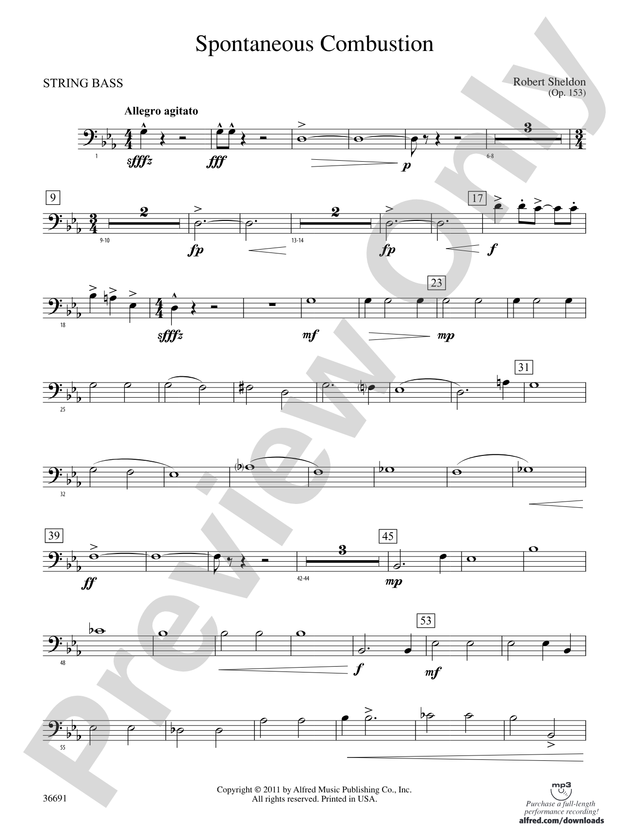 Spontaneous Combustion: (wp) String Bass