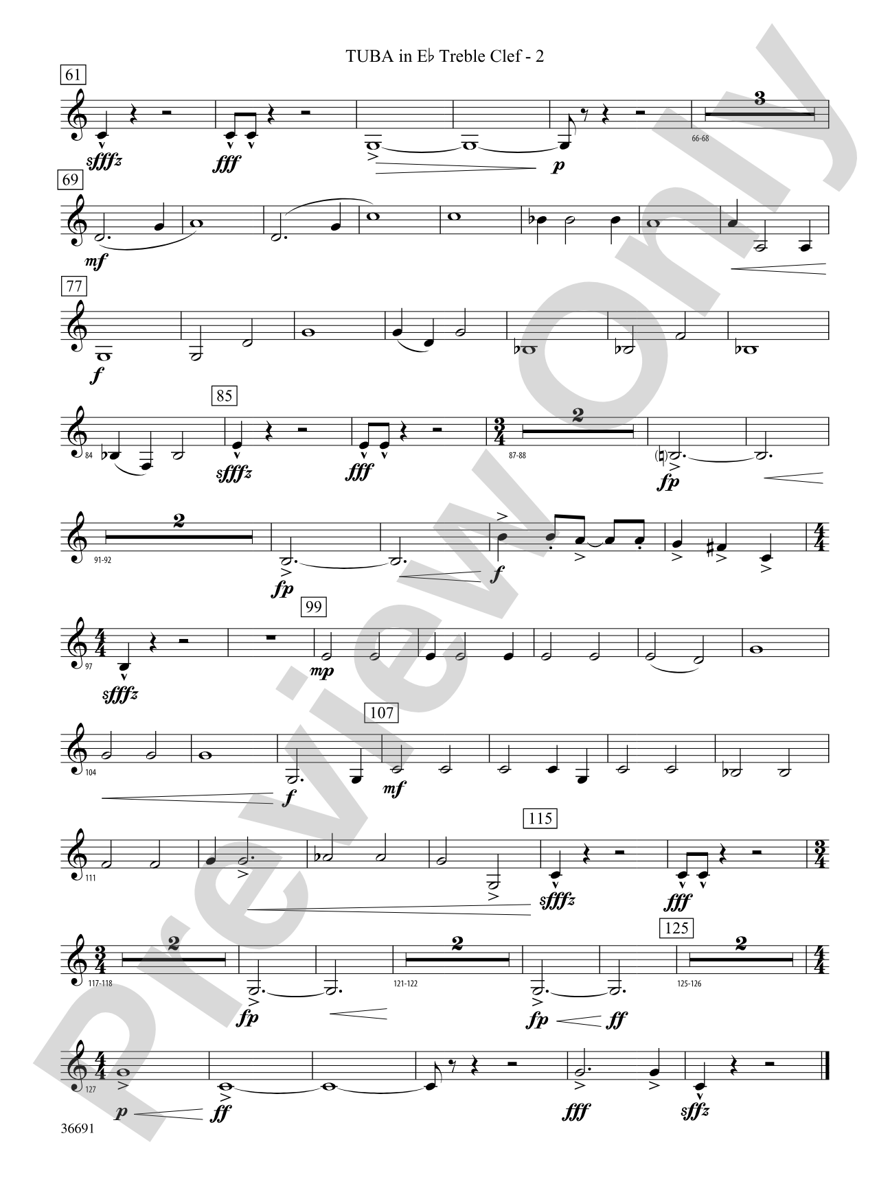 Spontaneous Combustion: (wp) E-flat Tuba T.C.