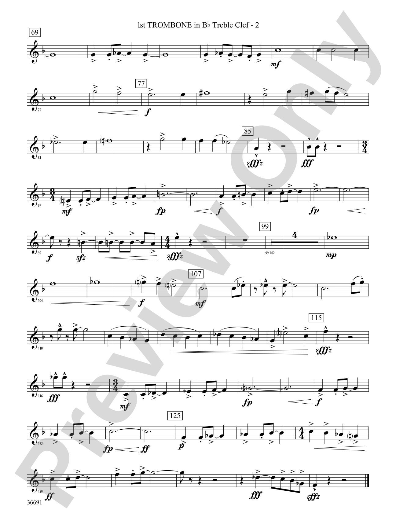 Spontaneous Combustion: (wp) 1st B-flat Trombone T.C.