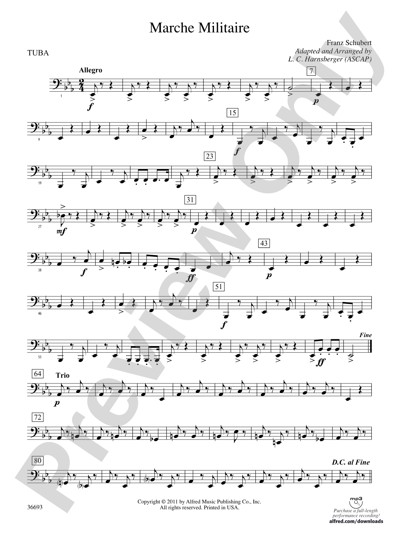Marche Militaire: Tuba