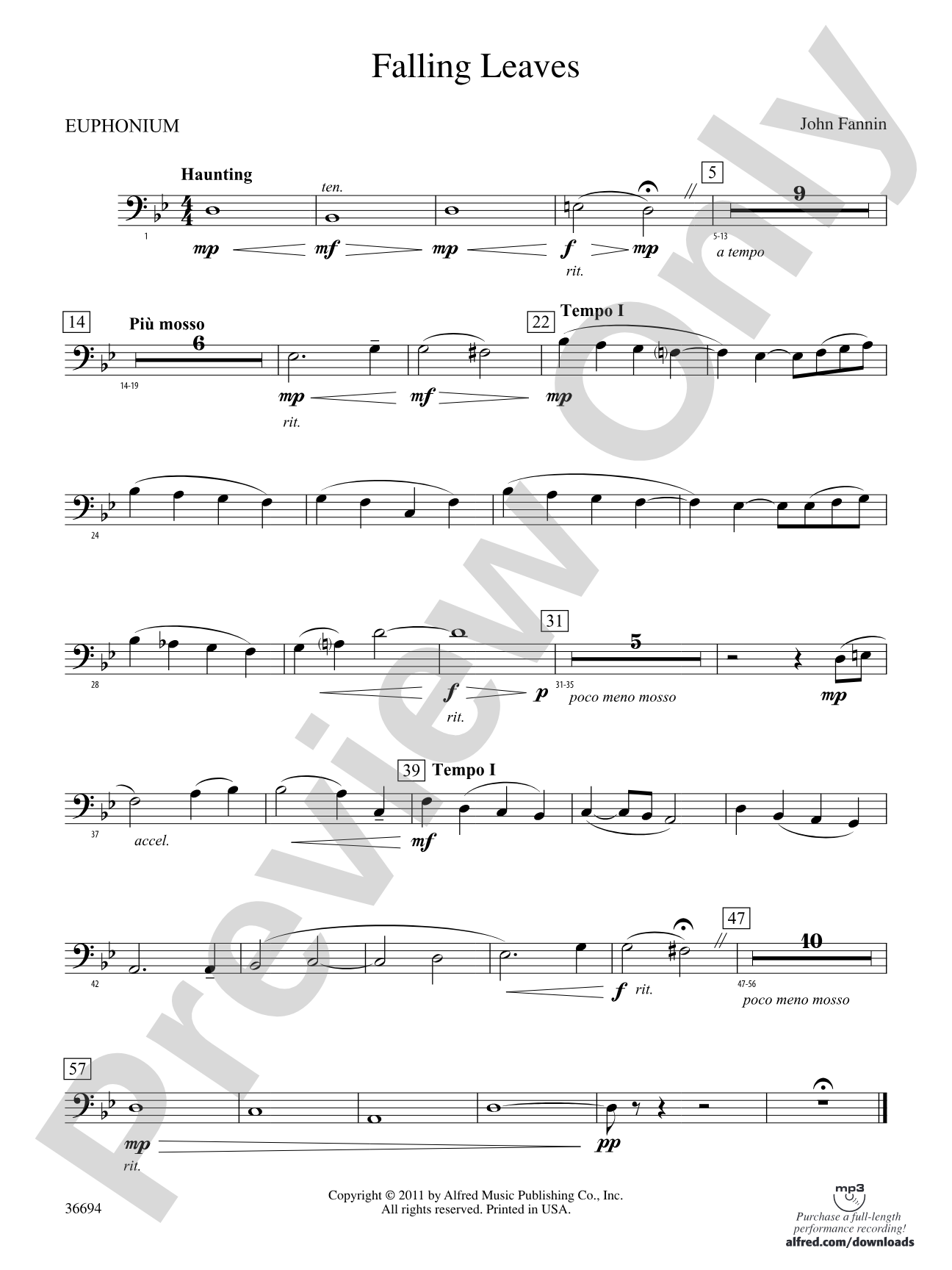 Falling Leaves: Baritone B.C.