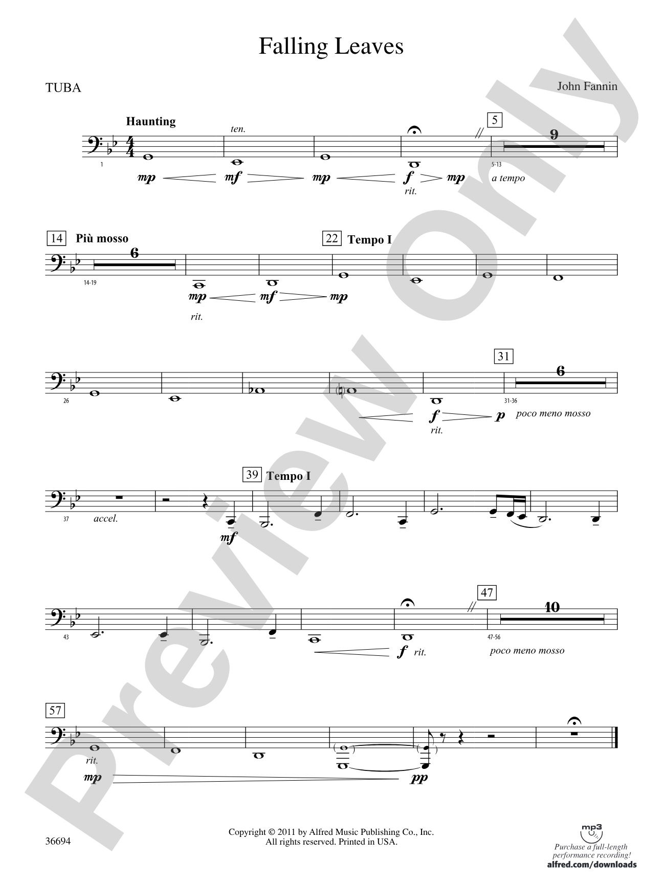 Falling Leaves: Tuba
