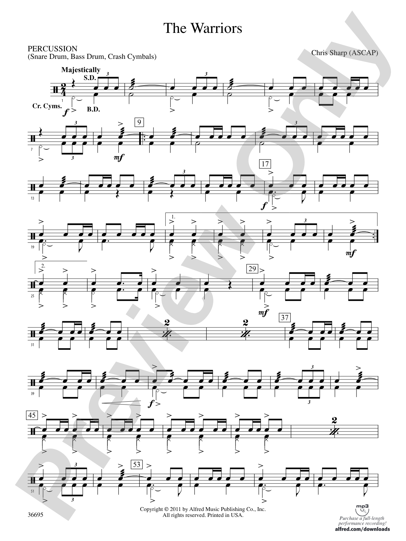The Warriors: 1st Percussion