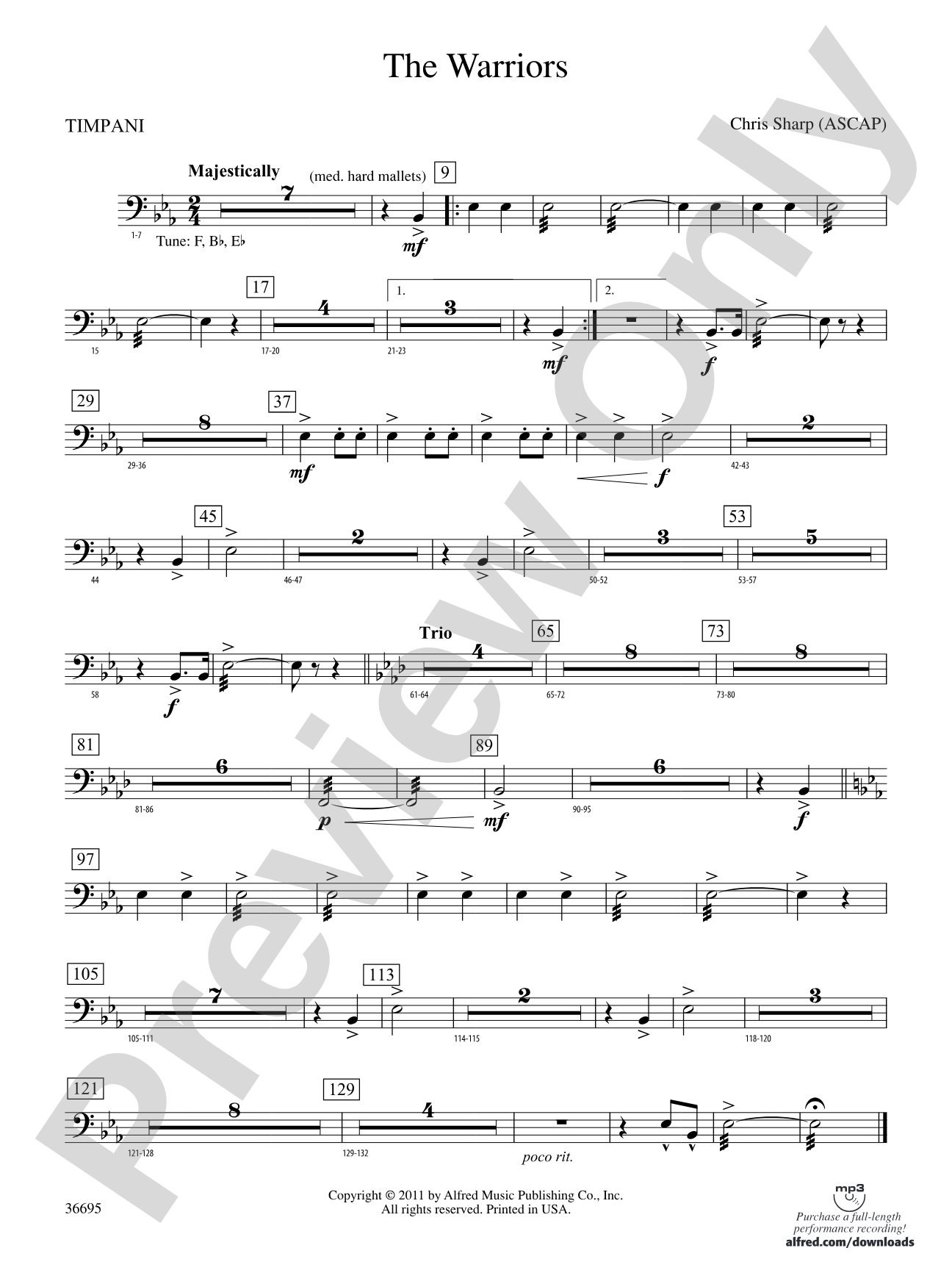 The Warriors: Timpani