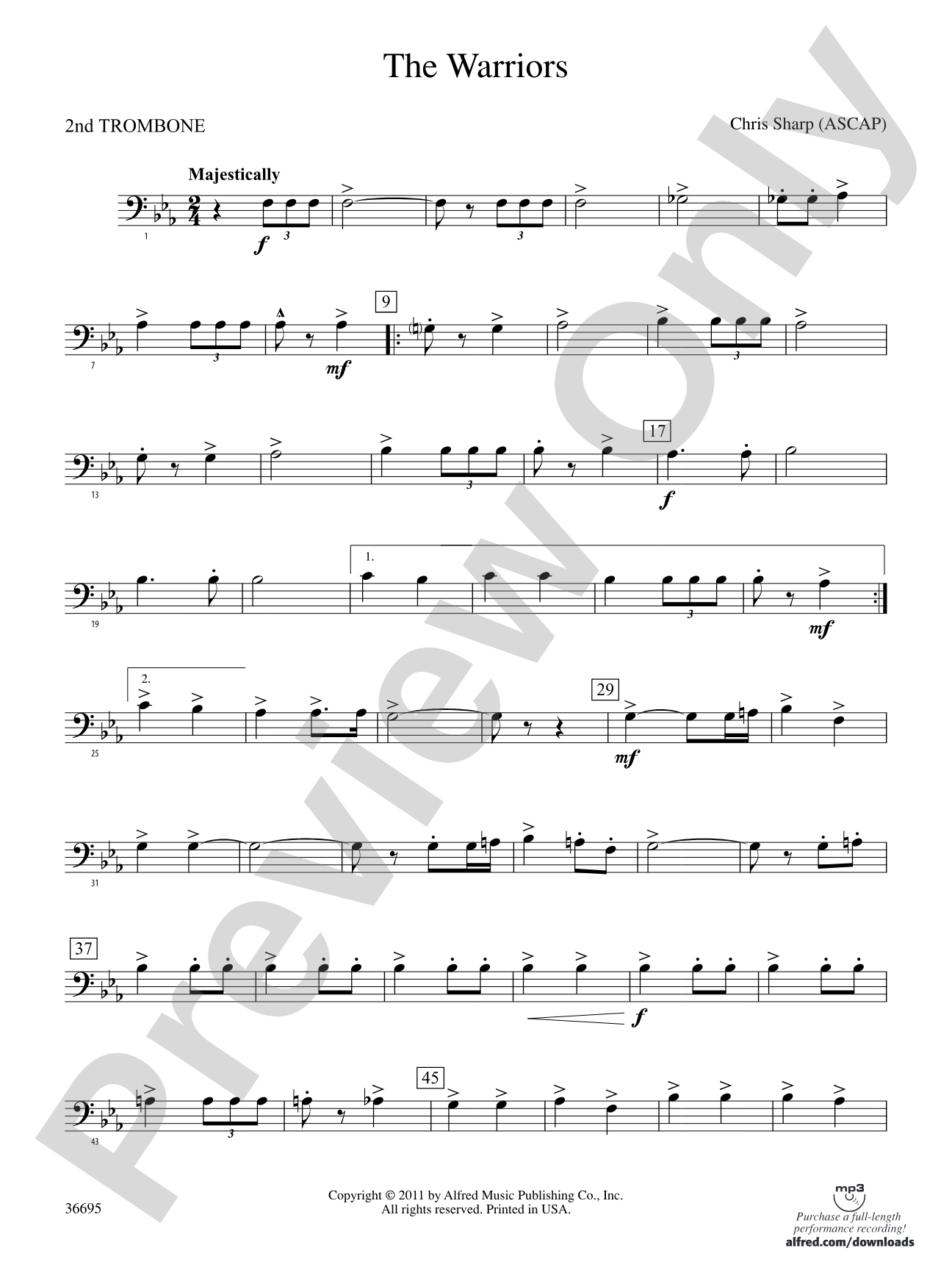 The Warriors: 2nd Trombone