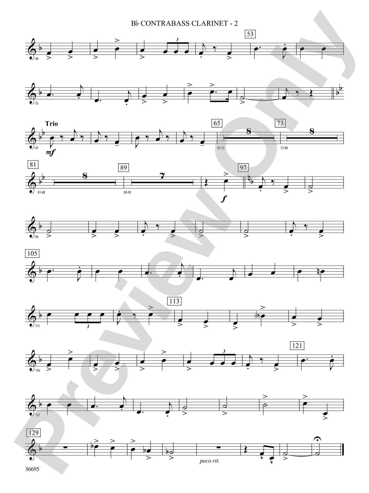 The Warriors: (wp) B-flat Contrabass Clarinet