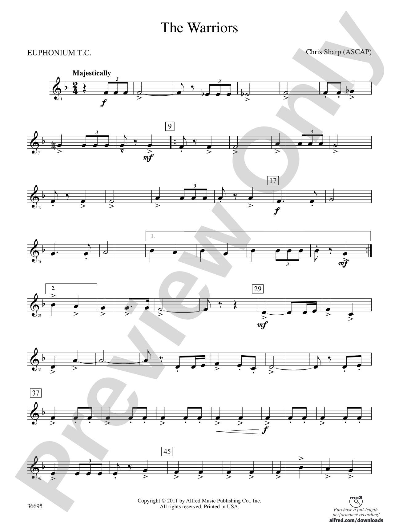 The Warriors: (wp) Baritone T.C.