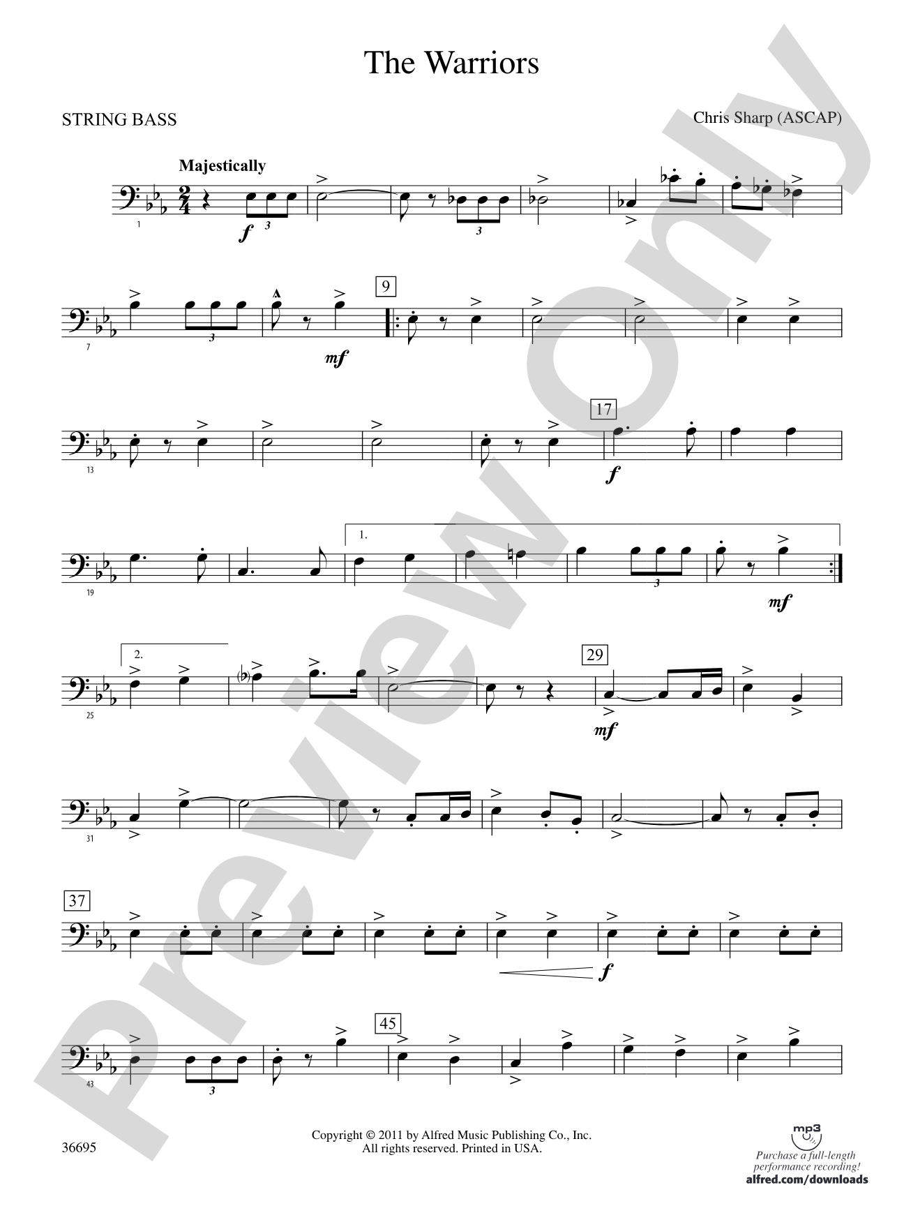The Warriors: (wp) String Bass