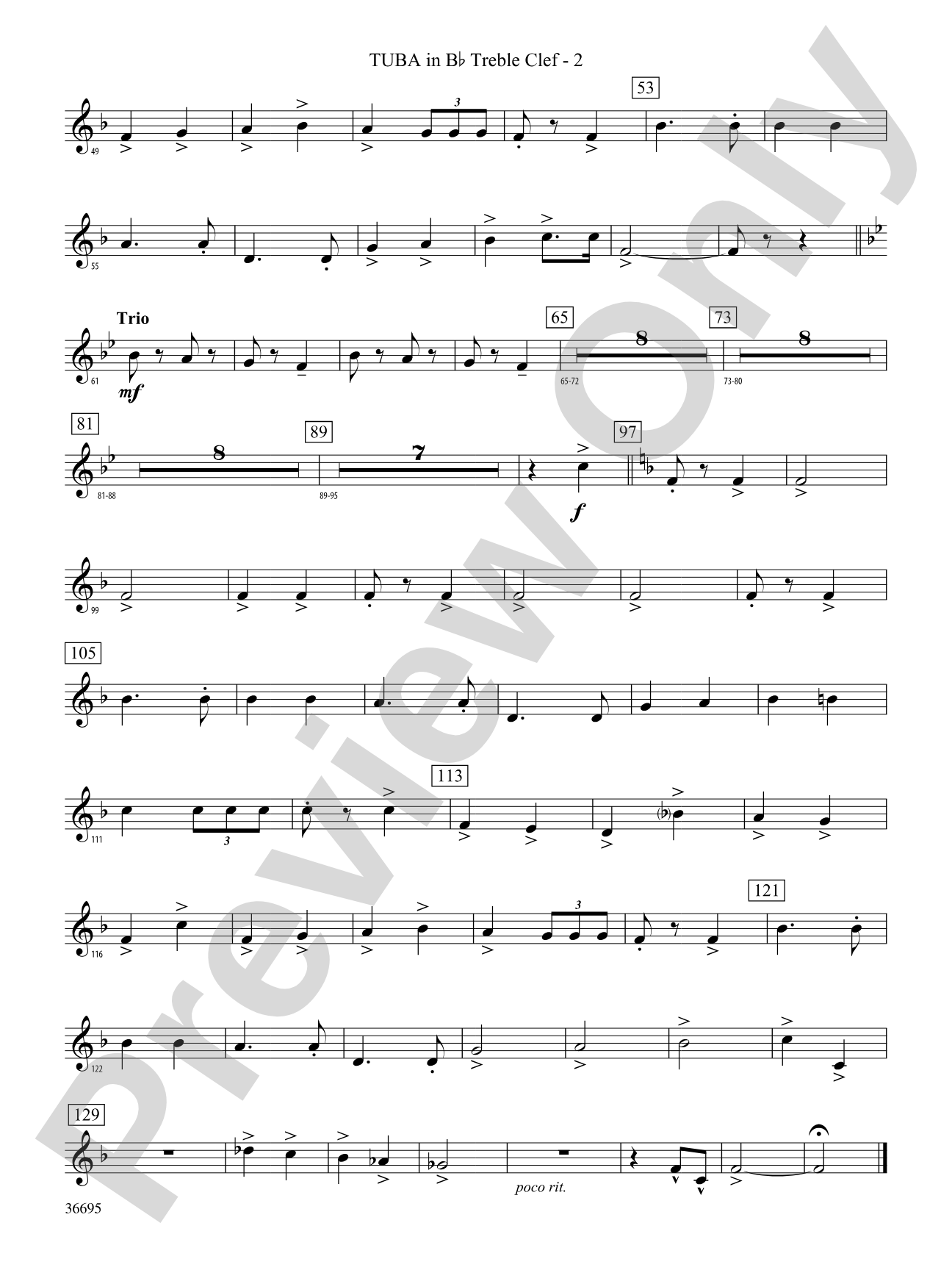 The Warriors: (wp) B-flat Tuba T.C.