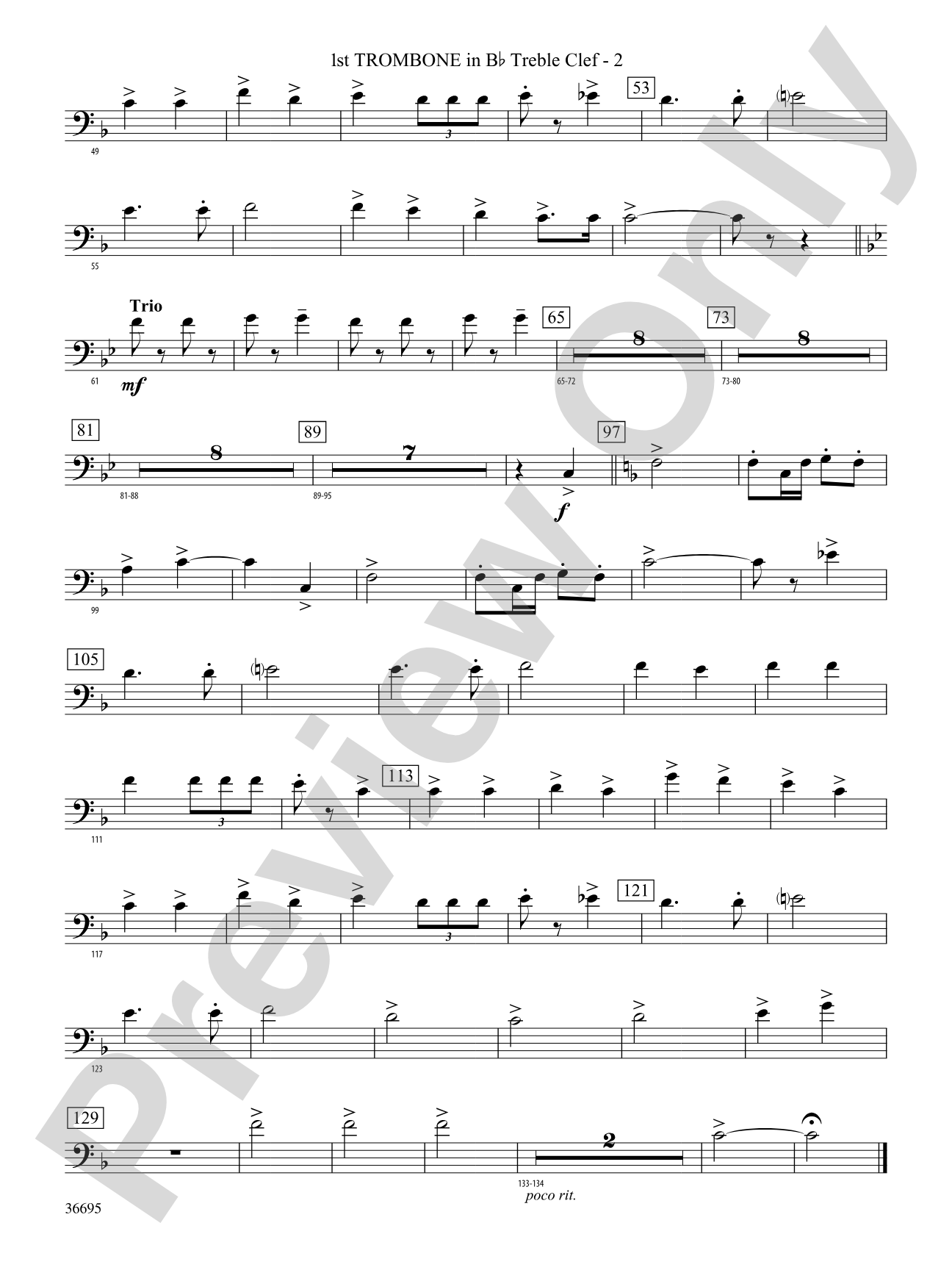 The Warriors: (wp) 1st B-flat Trombone B.C.