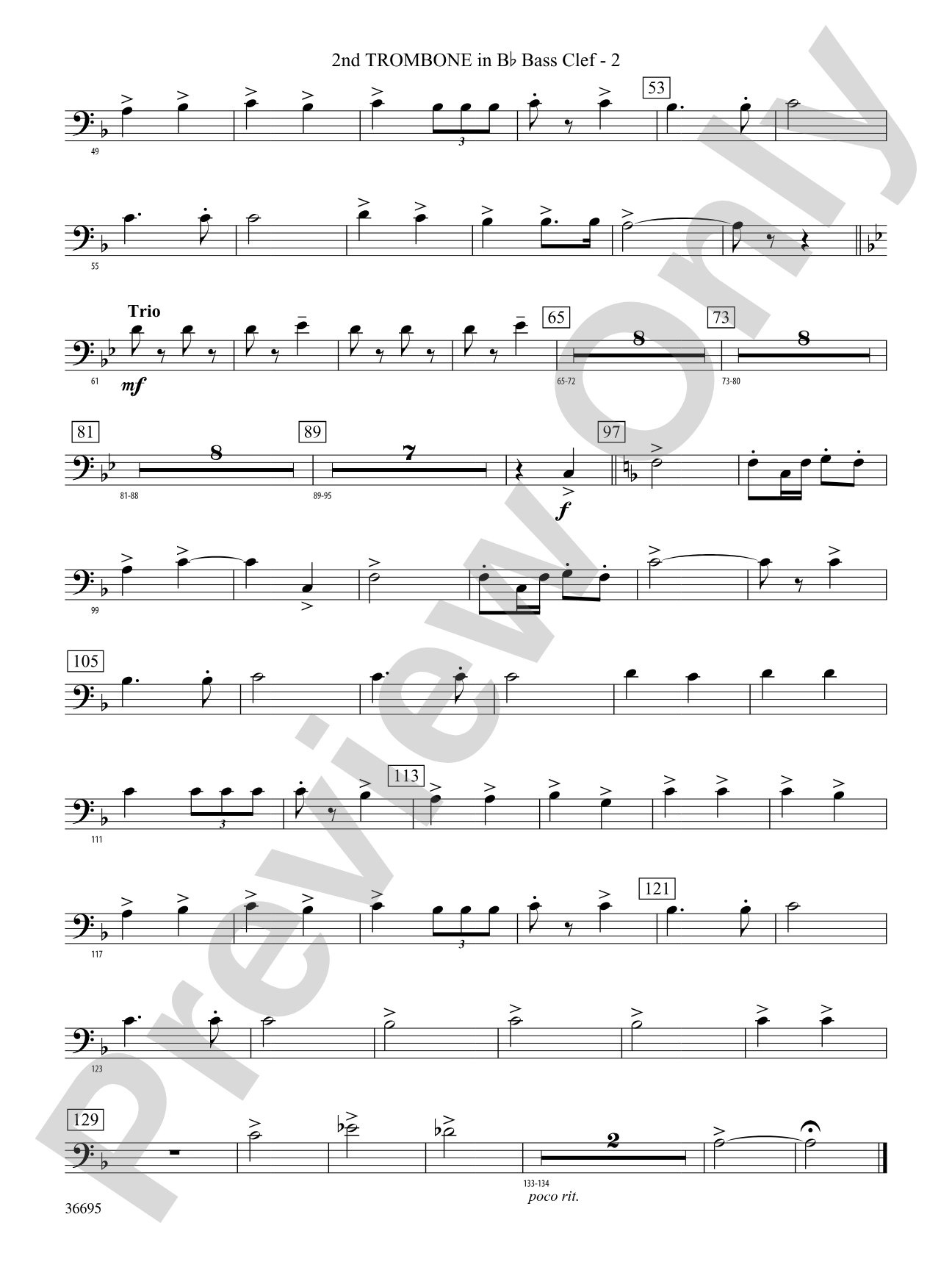 The Warriors: (wp) 2nd B-flat Trombone B.C.