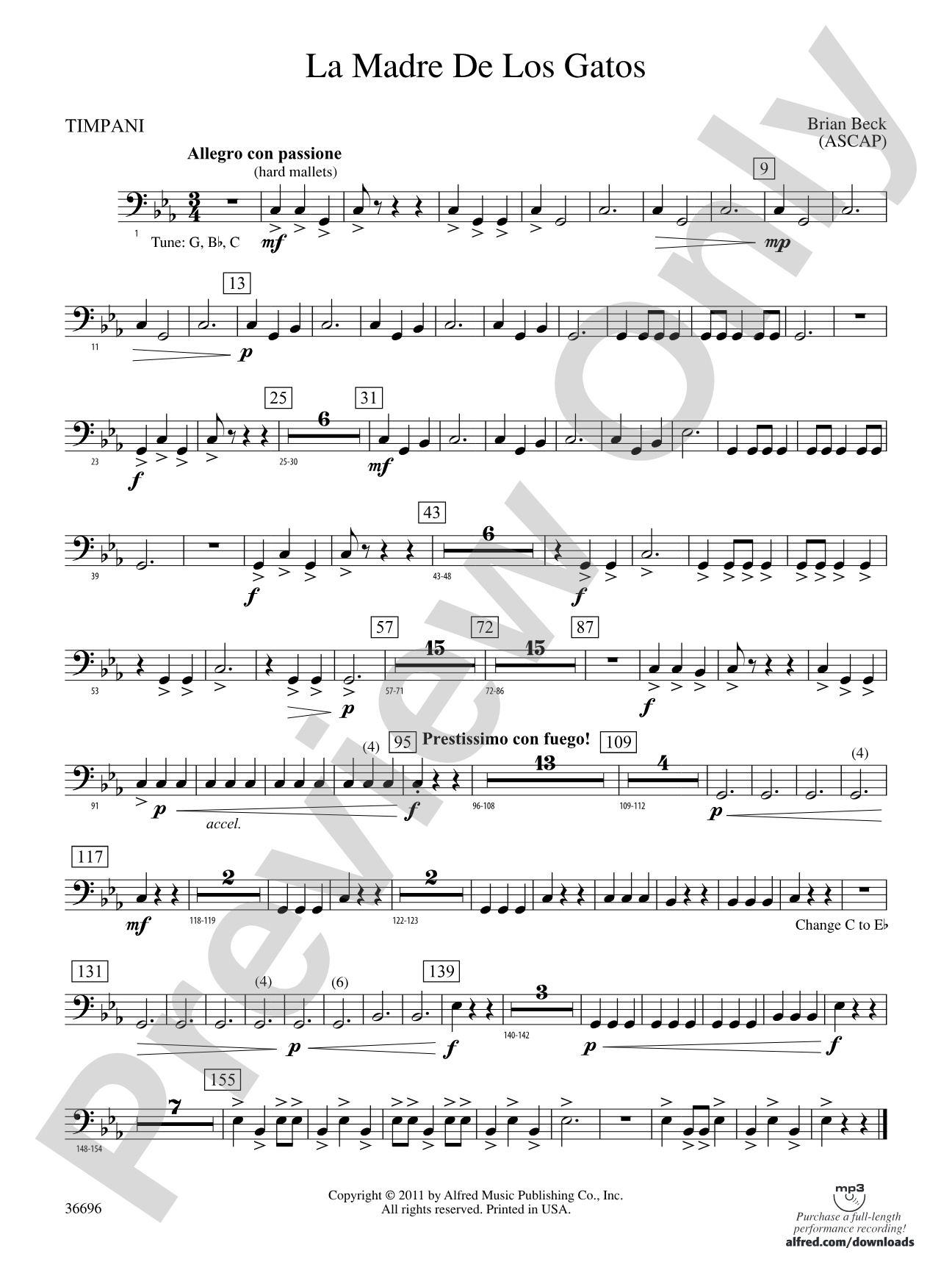 La Madre de los Gatos: Timpani