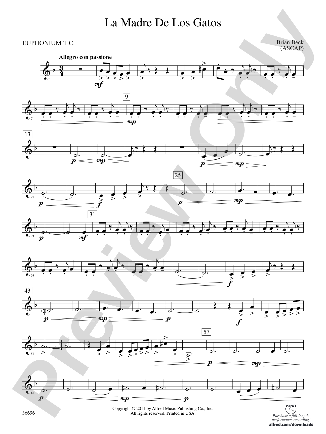 La Madre de los Gatos: (wp) Baritone T.C.