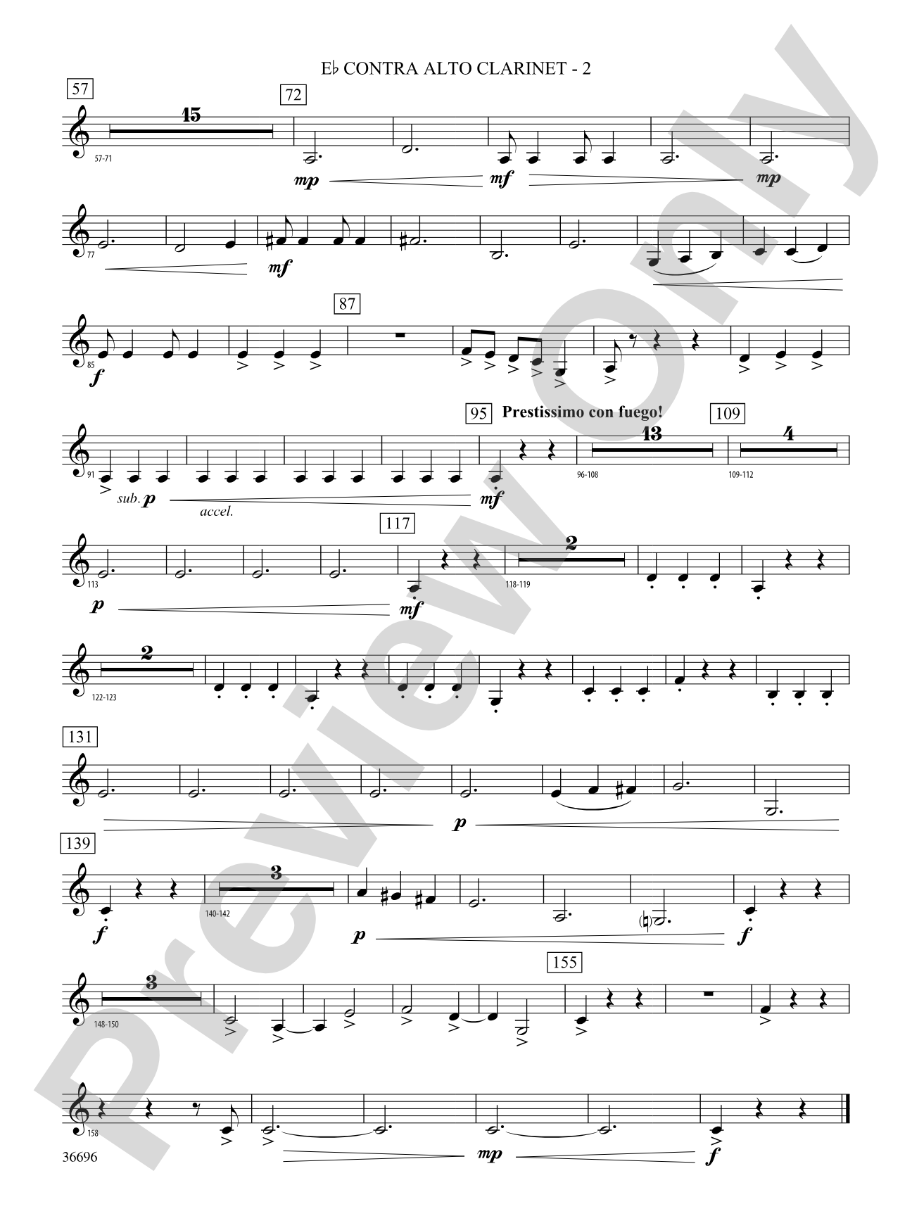La Madre de los Gatos: (wp) E-flat Contrabass Clarinet