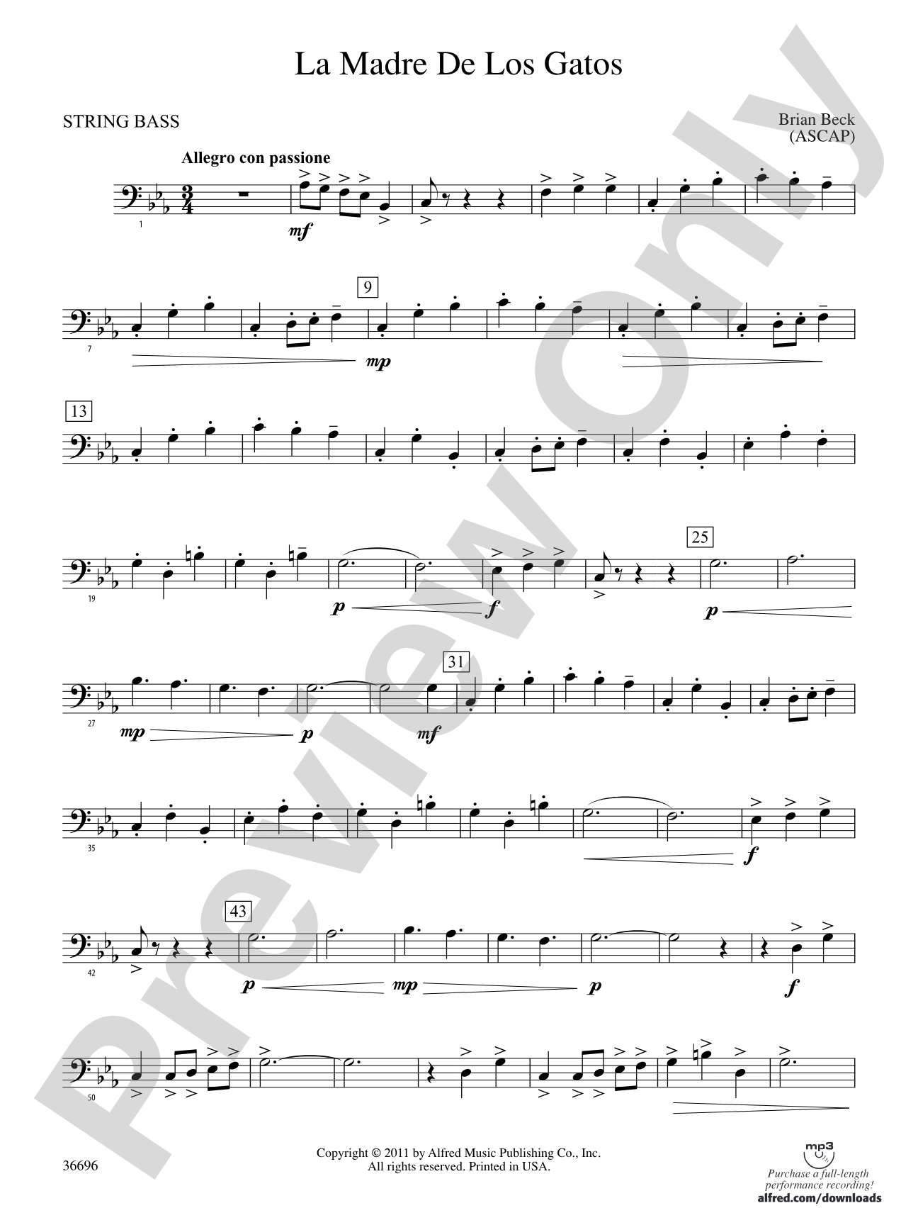 La Madre de los Gatos: (wp) String Bass