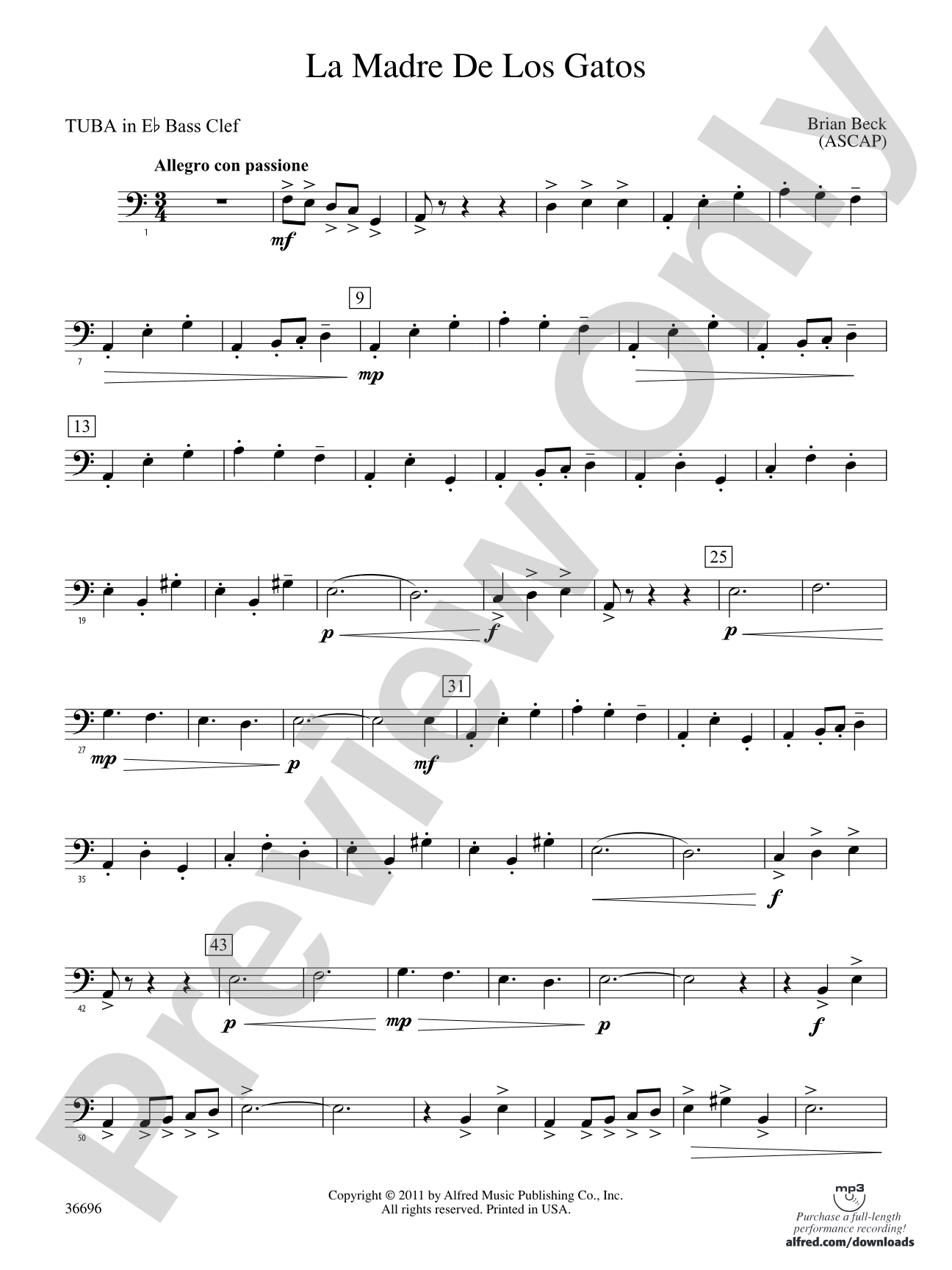 La Madre de los Gatos: (wp) E-flat Tuba B.C.