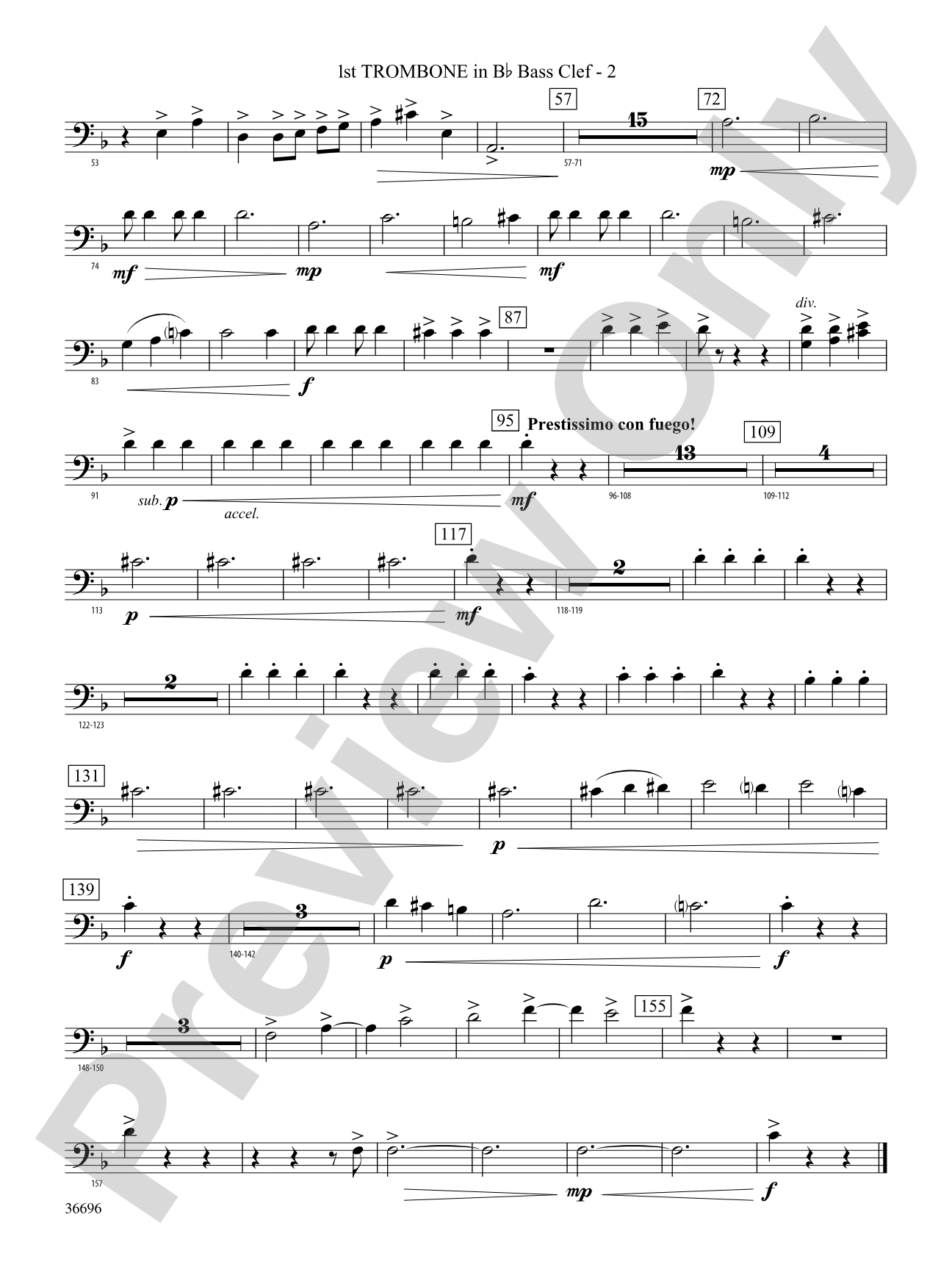 La Madre de los Gatos: (wp) 1st B-flat Trombone B.C.