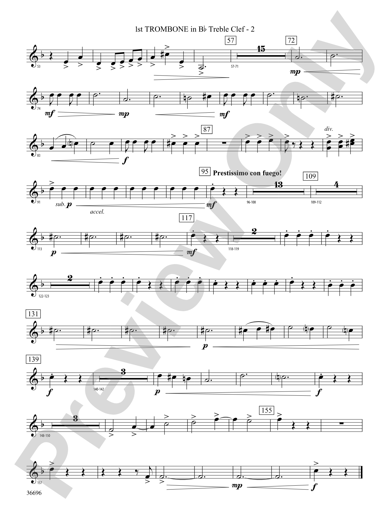 La Madre de los Gatos: (wp) 1st B-flat Trombone T.C.