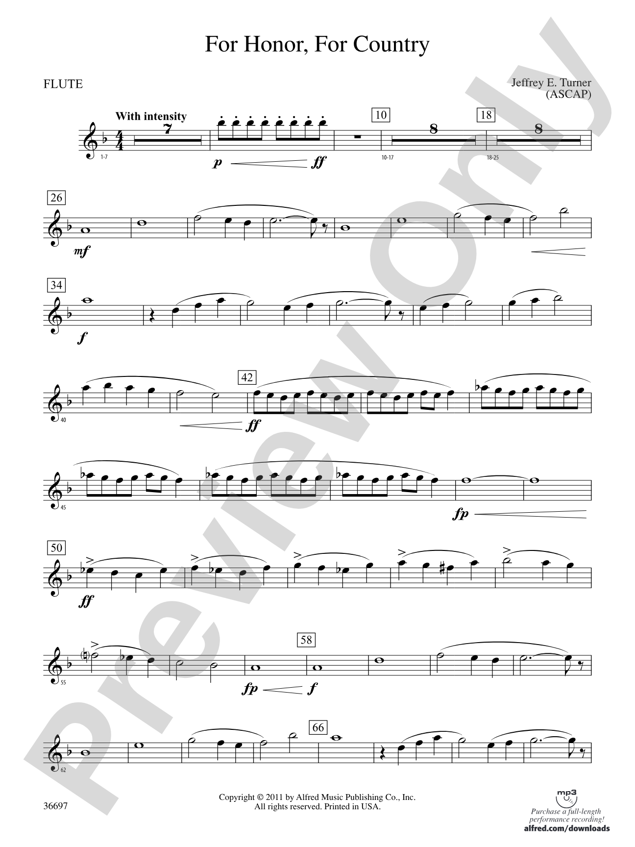 For Honor, For Country: Flute