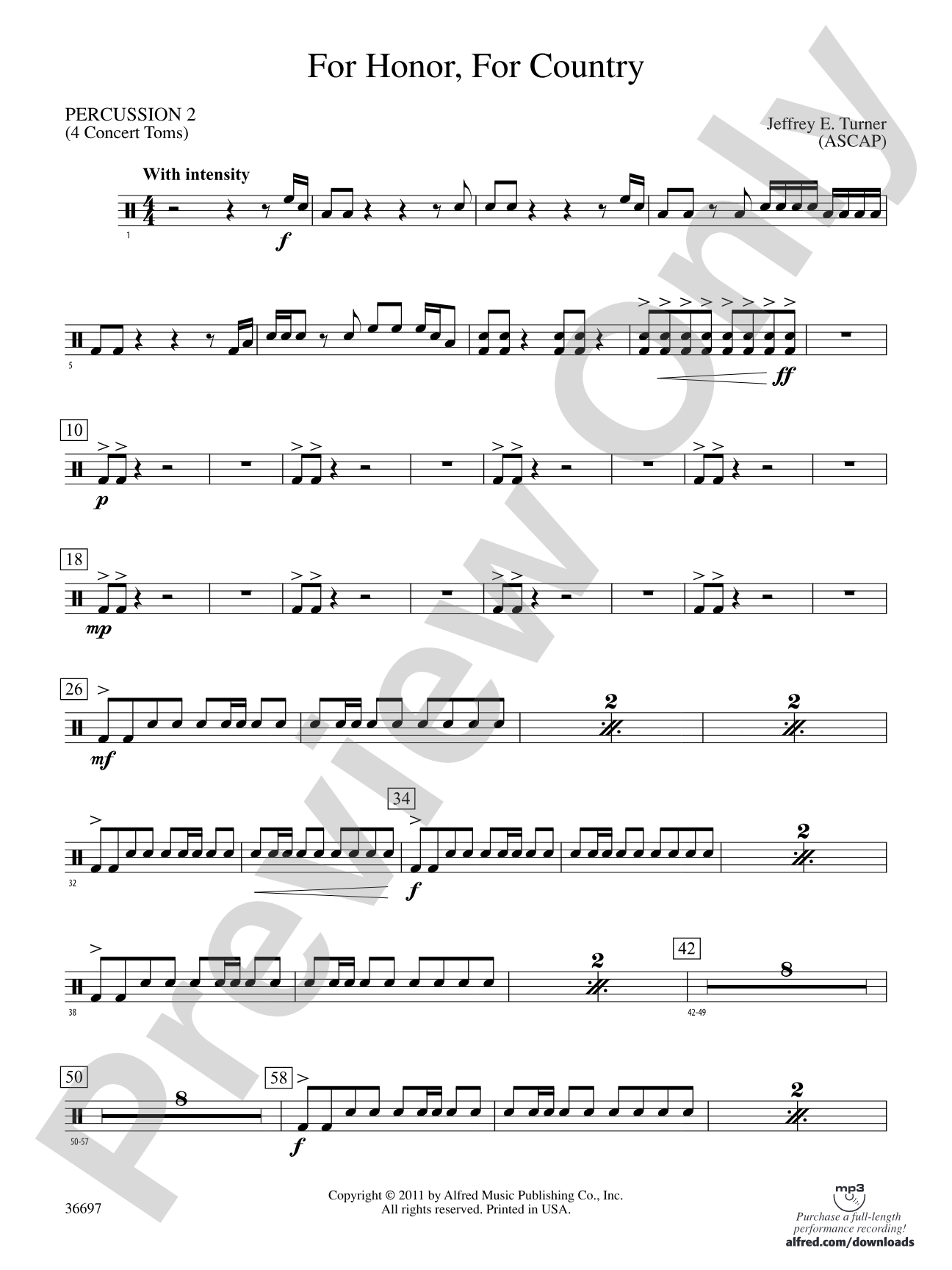 For Honor, For Country: 2nd Percussion