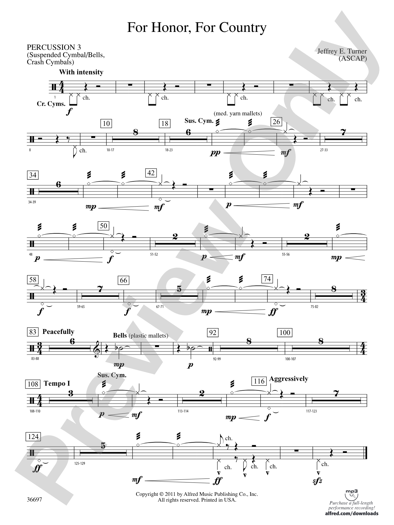 For Honor, For Country: 3rd Percussion