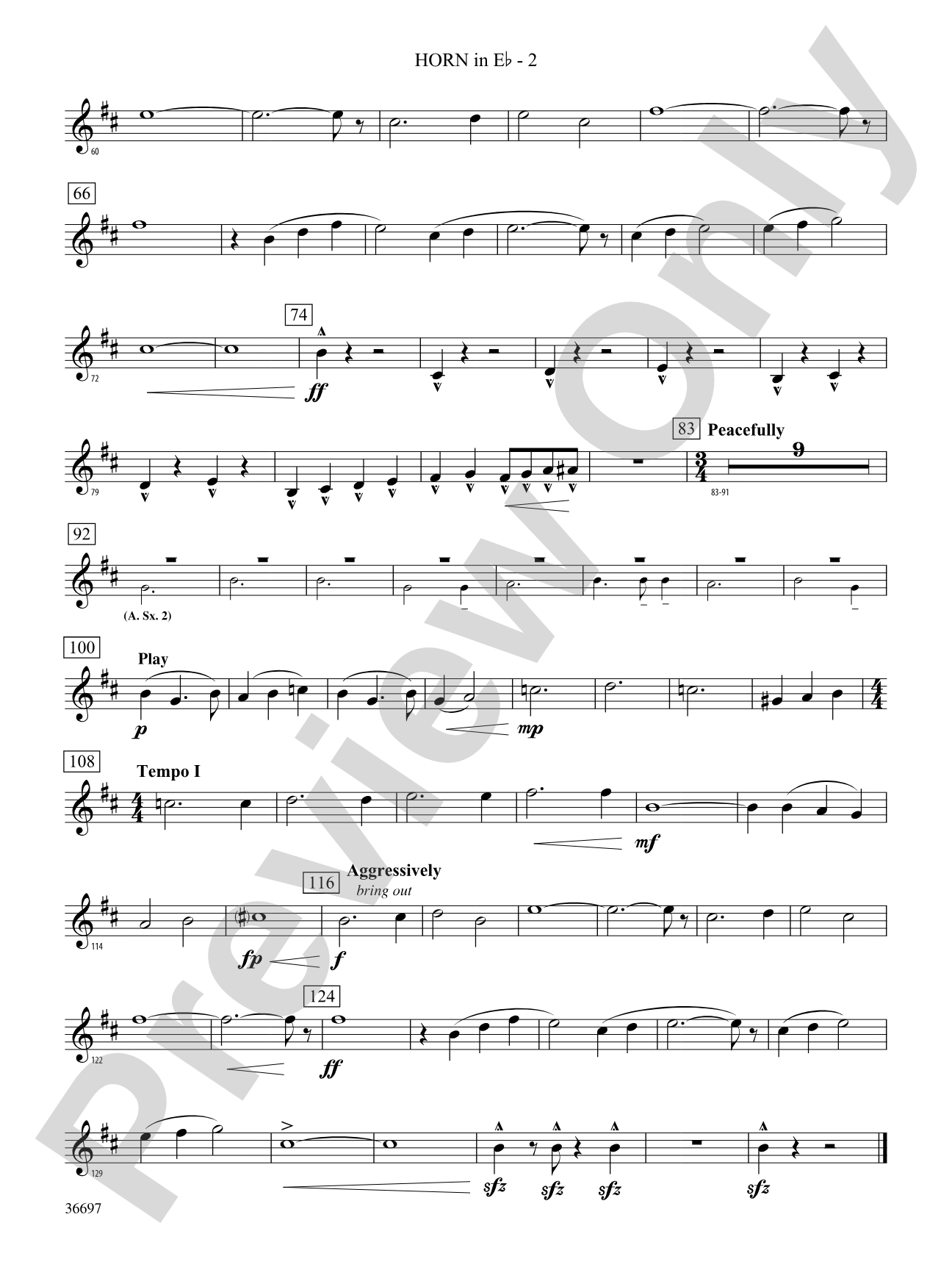 For Honor, For Country: (wp) 1st Horn in E-flat