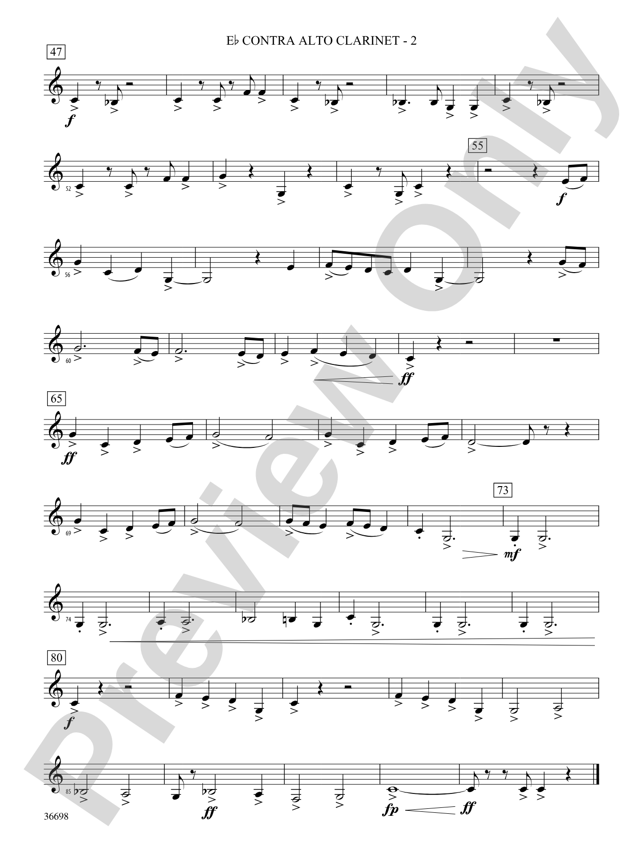 Grasp the Dream: (wp) E-flat Contrabass Clarinet