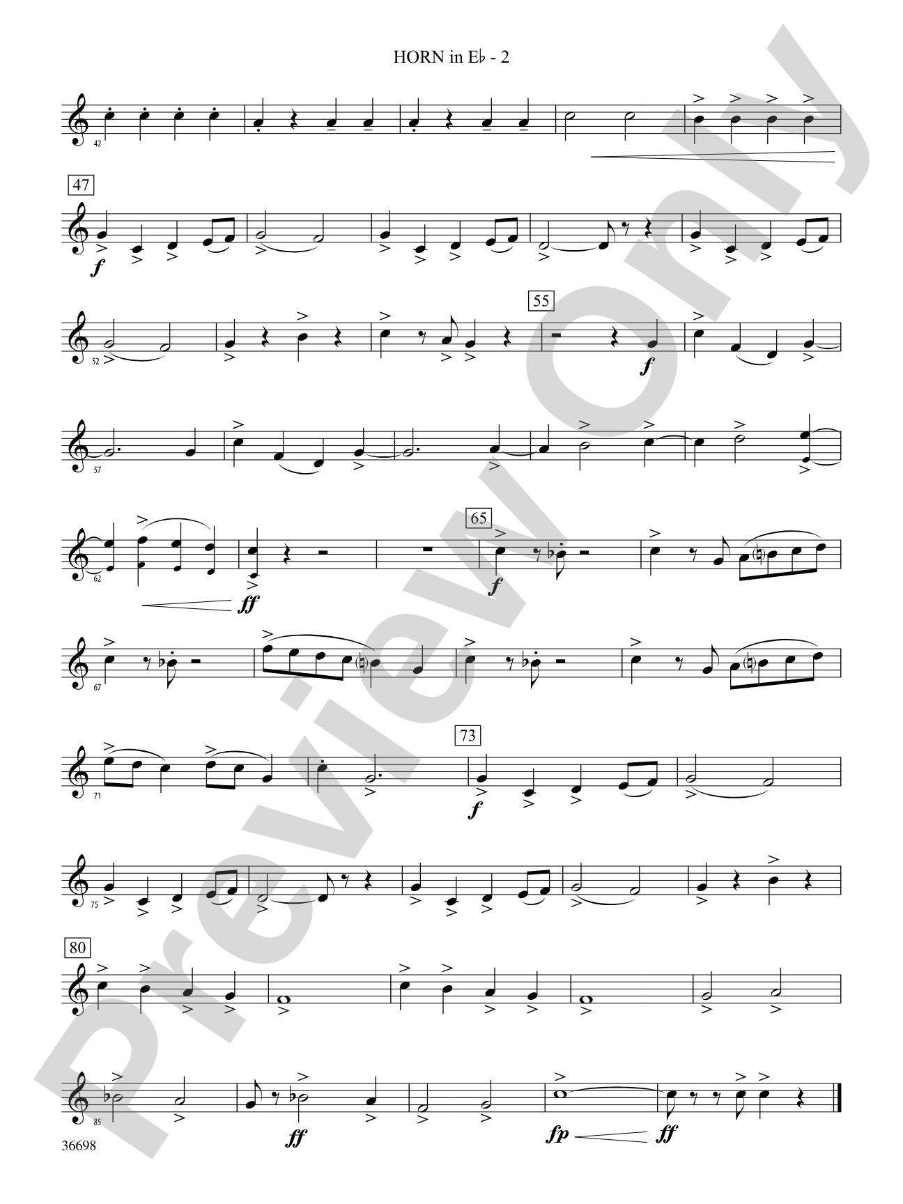 Grasp the Dream: (wp) 1st Horn in E-flat