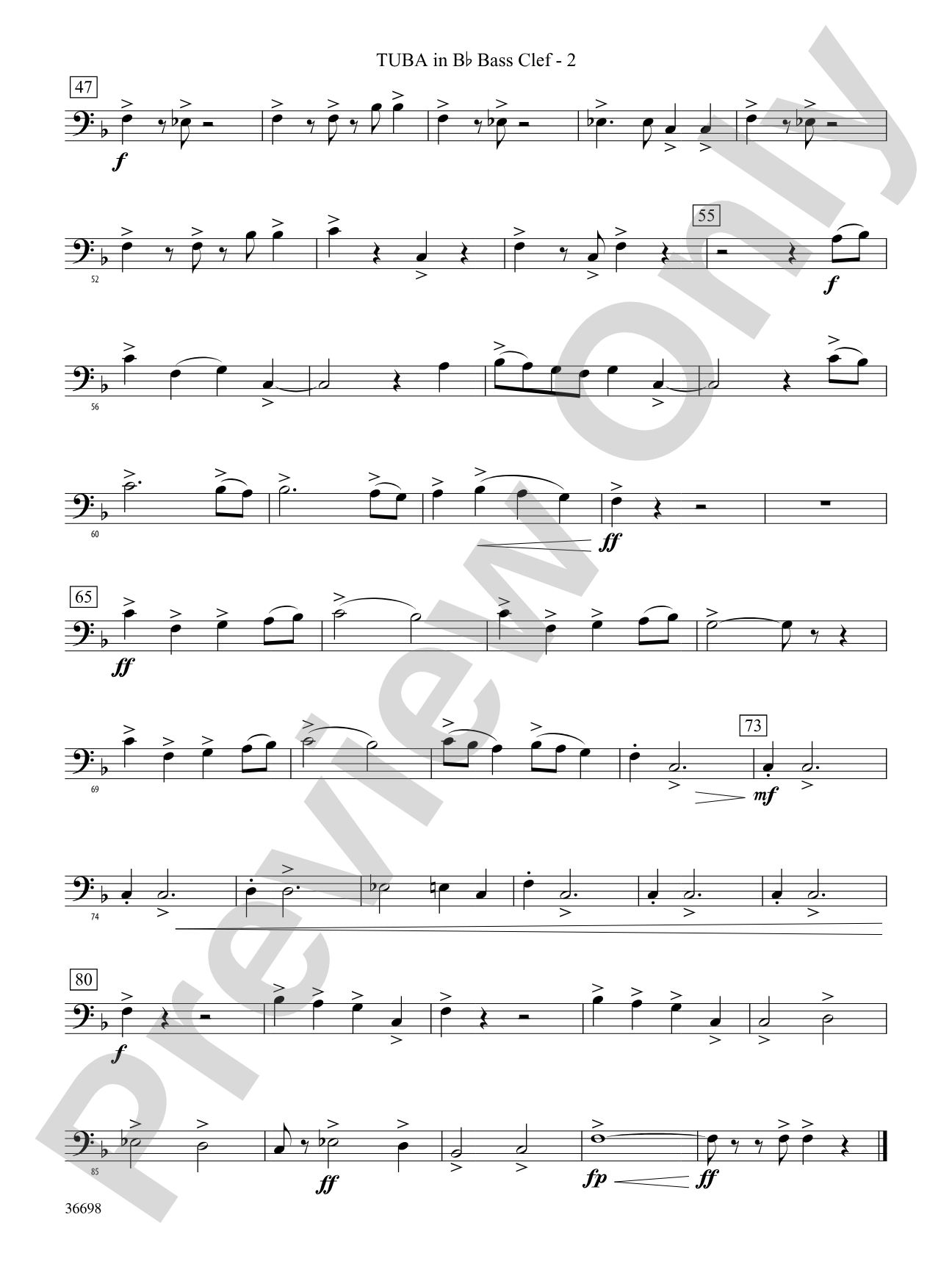 Grasp the Dream: (wp) B-flat Tuba B.C.