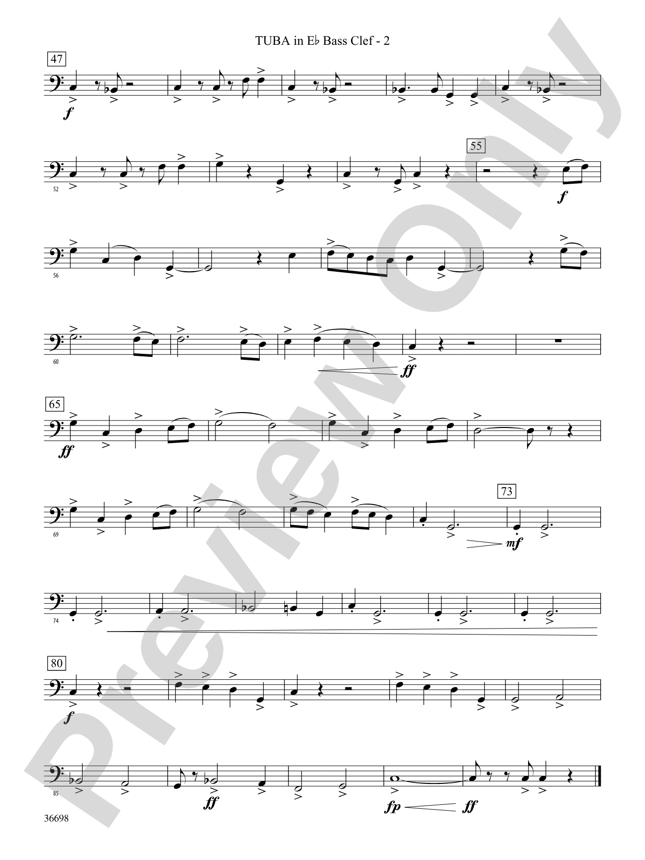 Grasp the Dream: (wp) E-flat Tuba B.C.