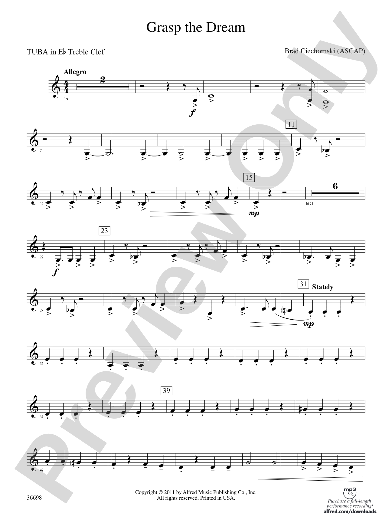 Grasp the Dream: (wp) E-flat Tuba T.C.