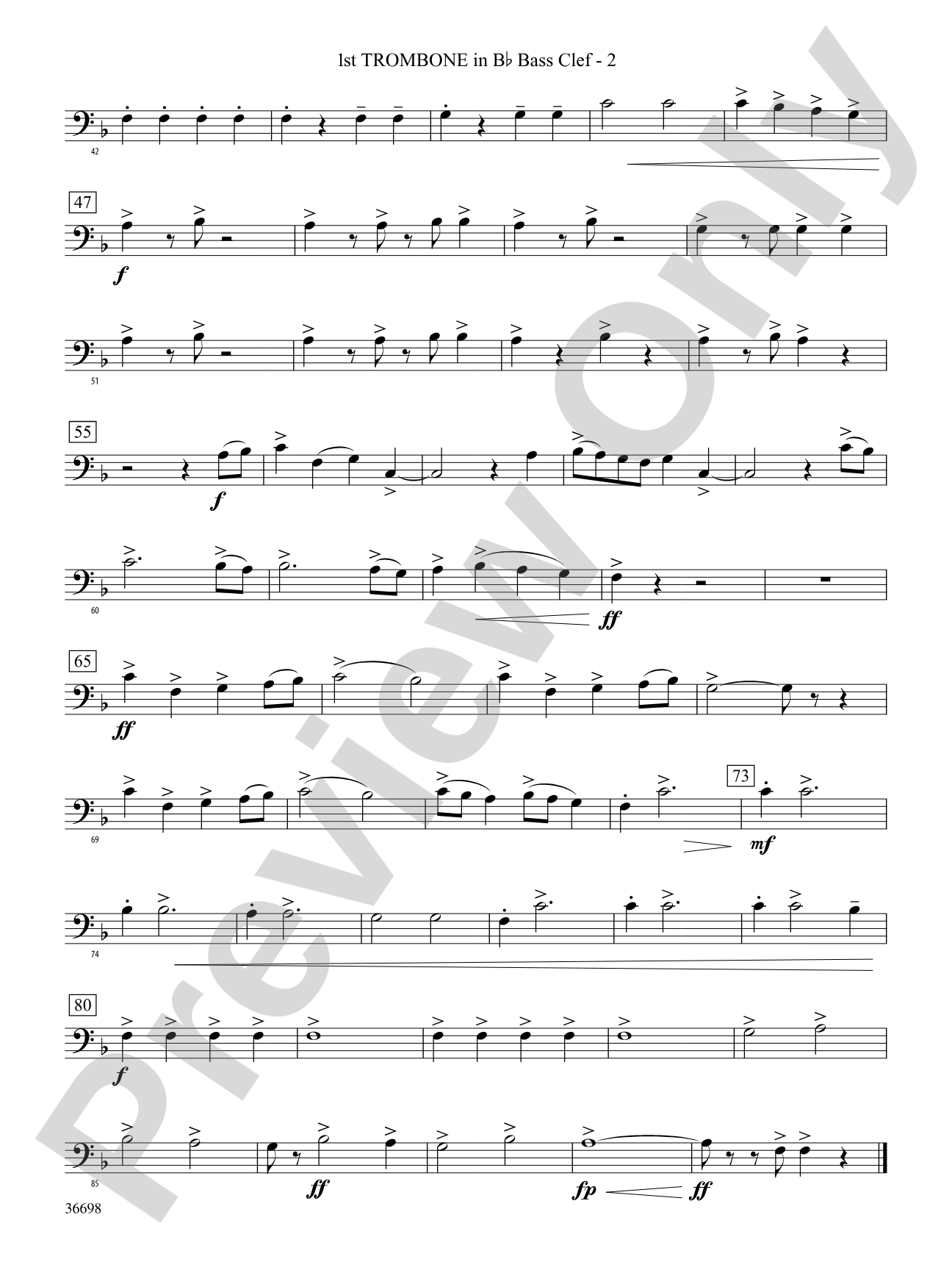 Grasp the Dream: (wp) 1st B-flat Trombone B.C.