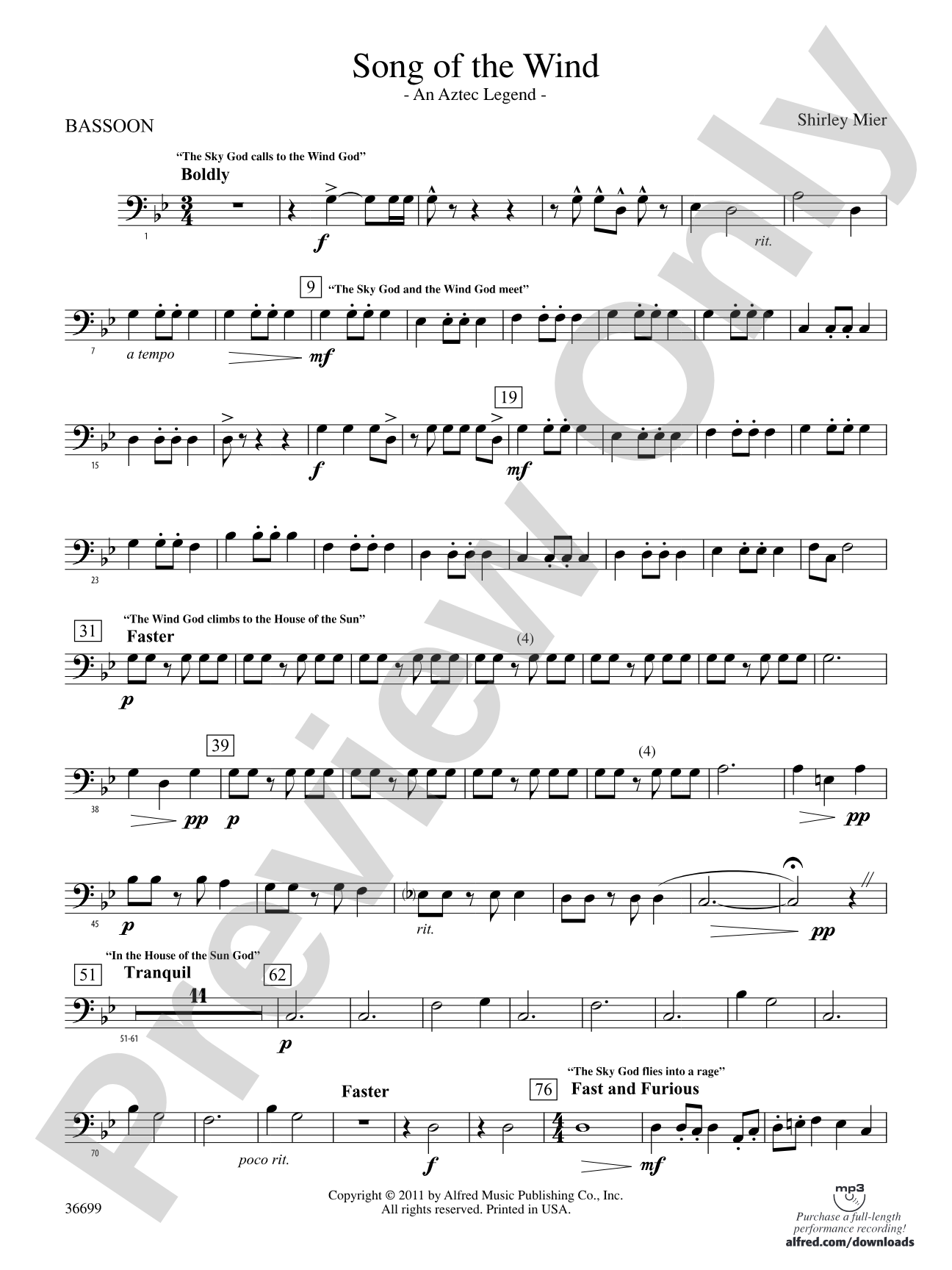 Song of the Wind: Bassoon