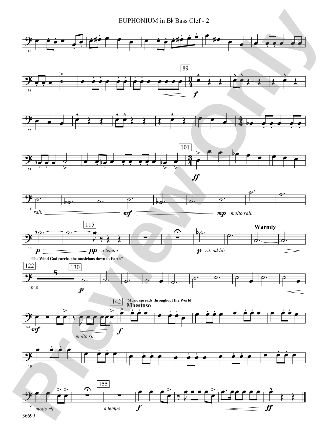 Song of the Wind: (wp) B-flat Baritone B.C.