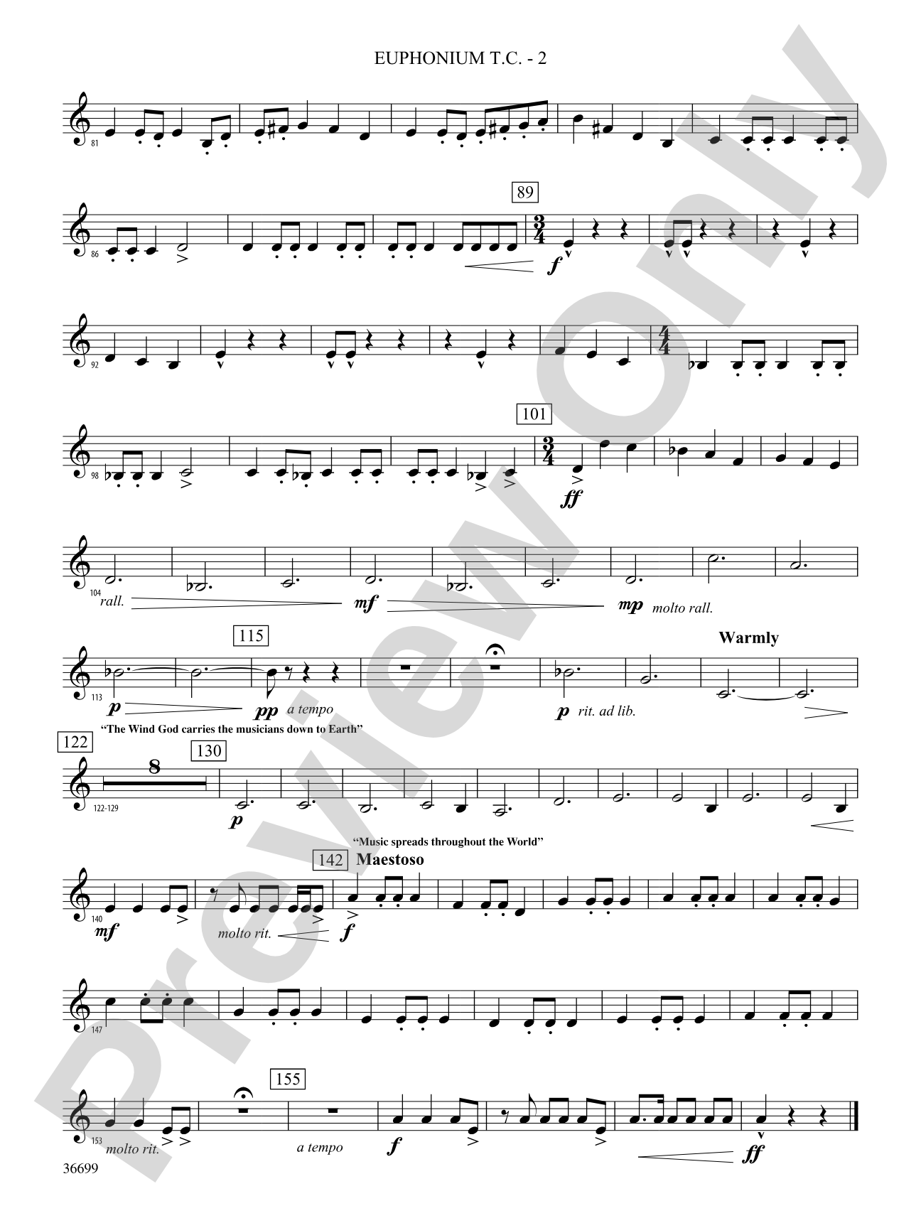 Song of the Wind: (wp) Baritone T.C.