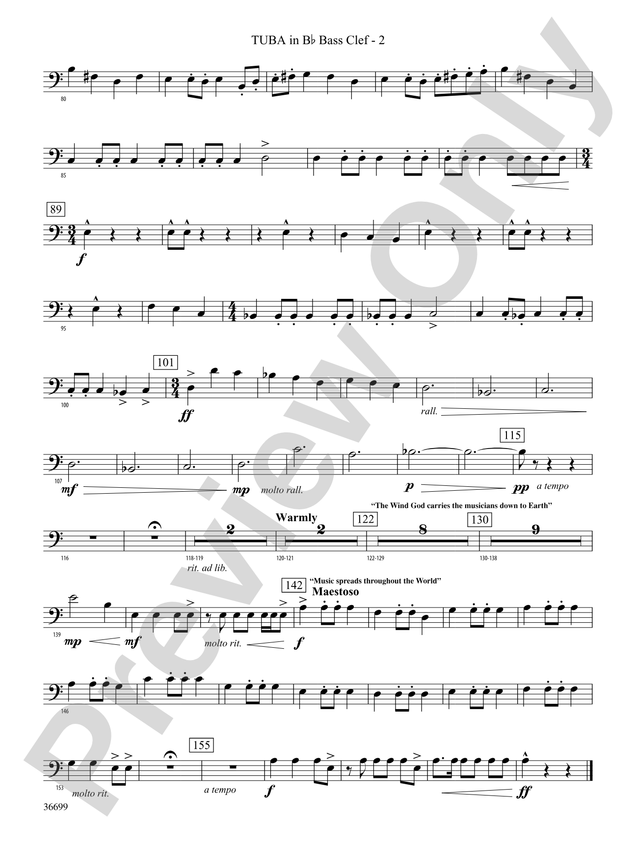 Song of the Wind: (wp) B-flat Tuba B.C.