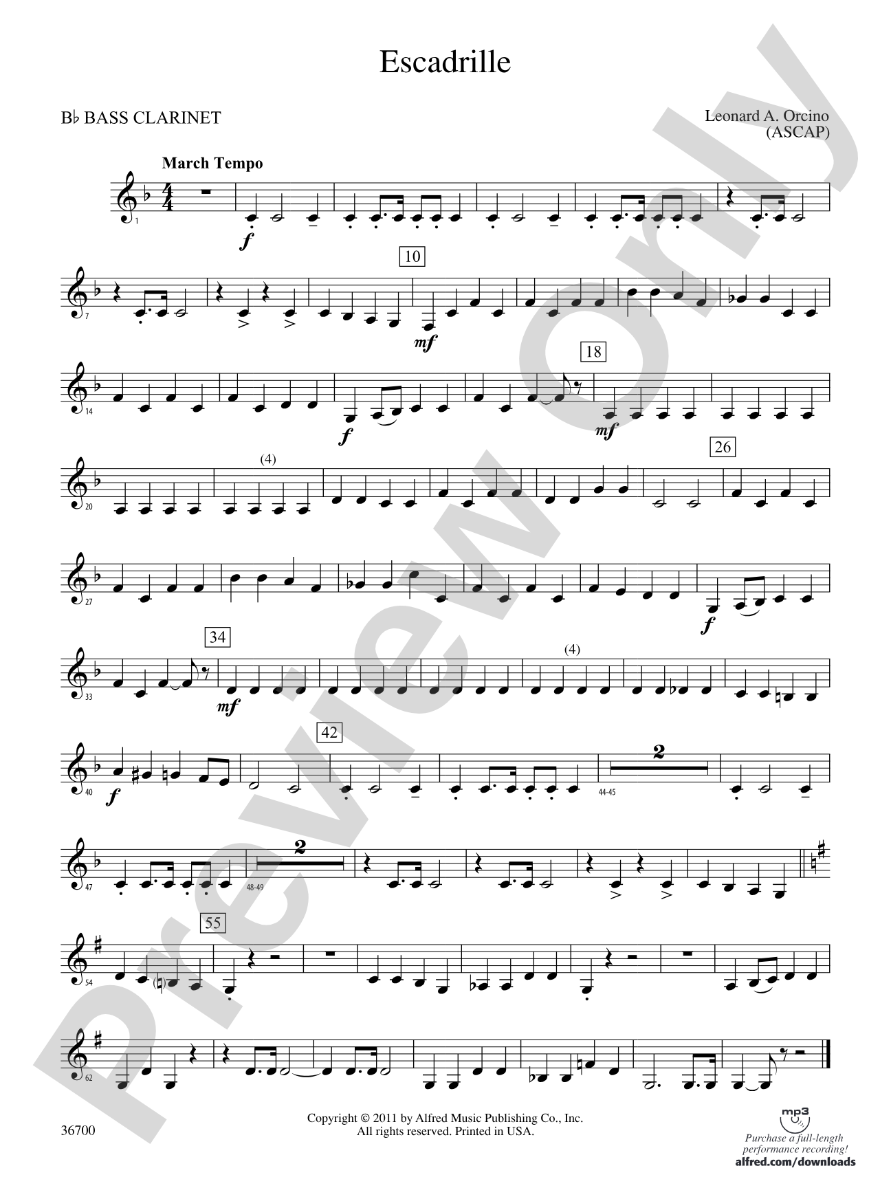Escadrille: B-flat Bass Clarinet