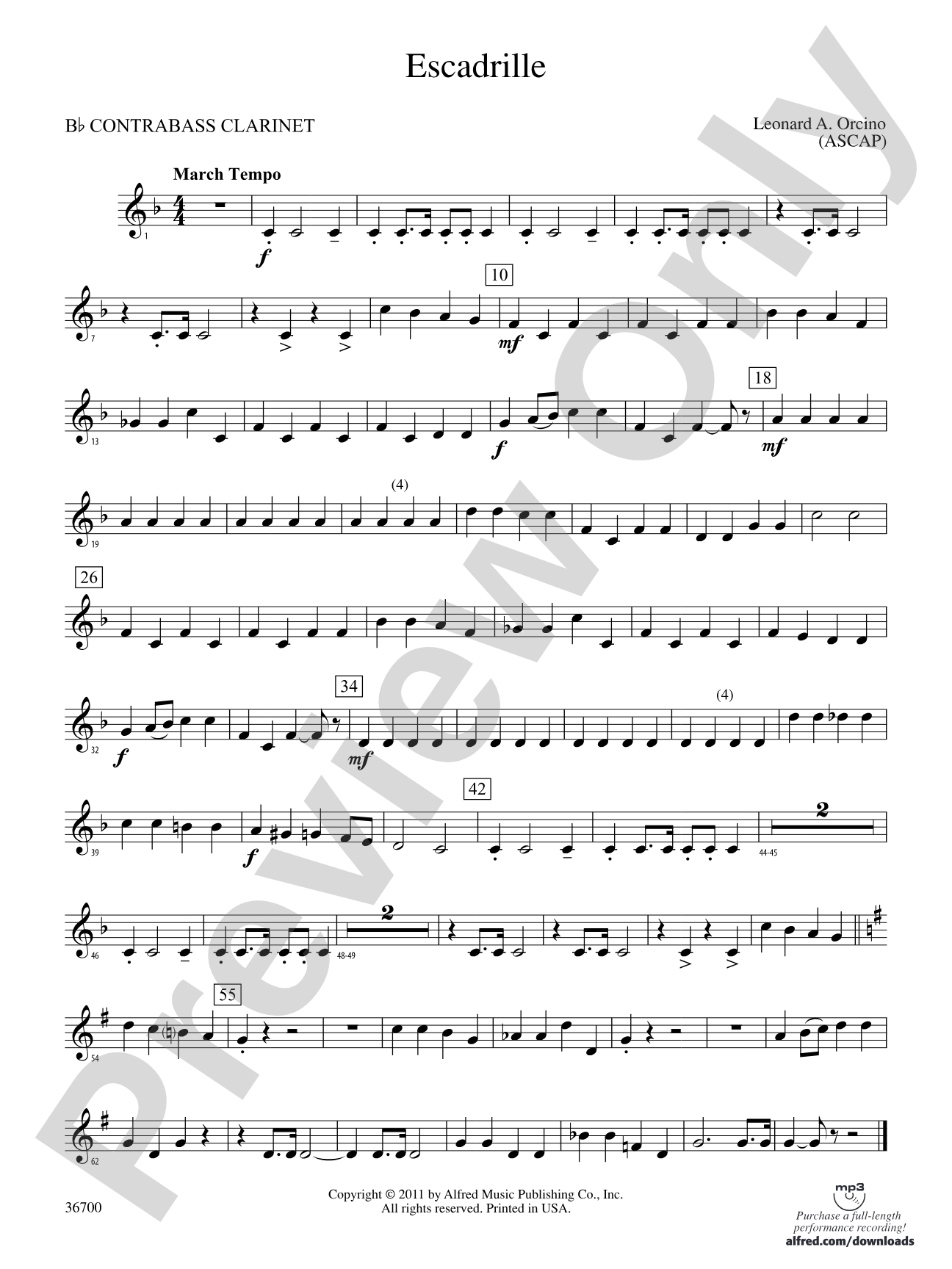 Escadrille: (wp) B-flat Contrabass Clarinet