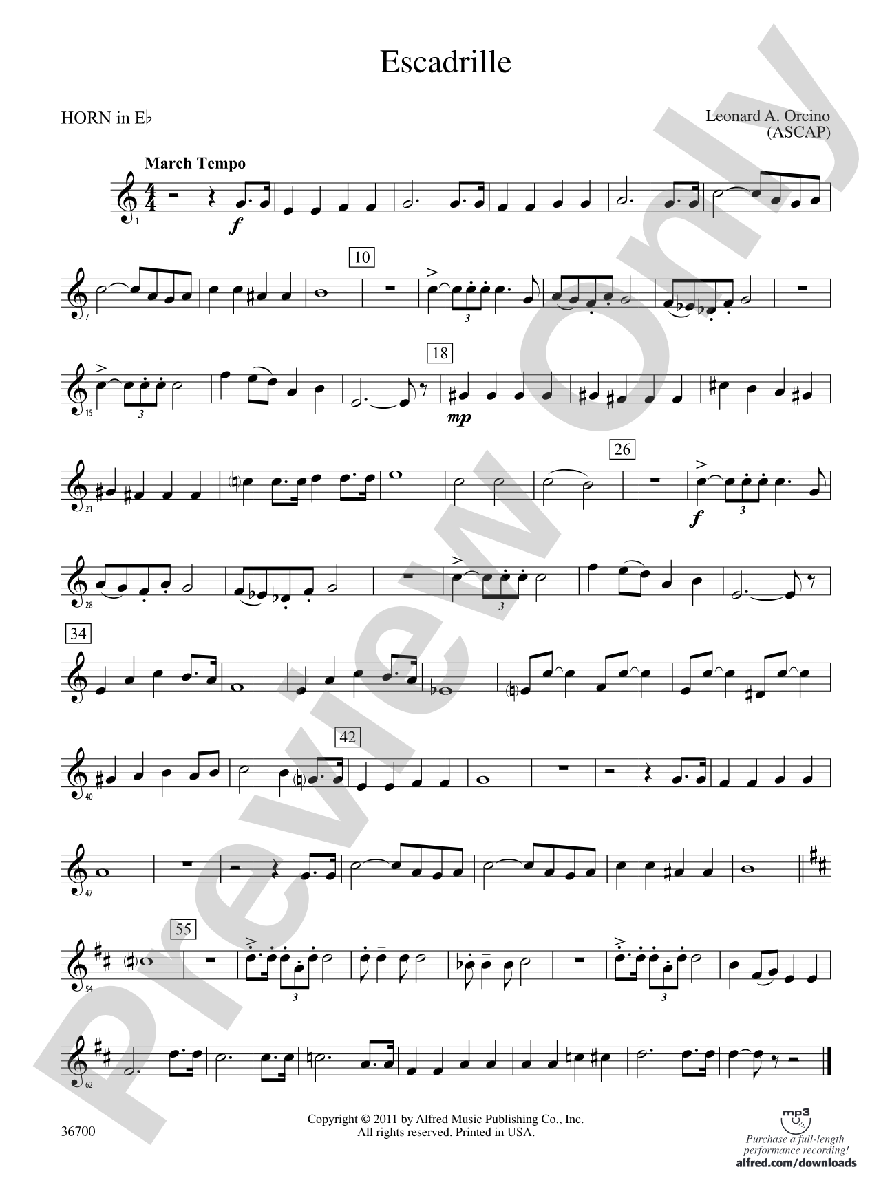 Escadrille: (wp) 1st Horn in E-flat