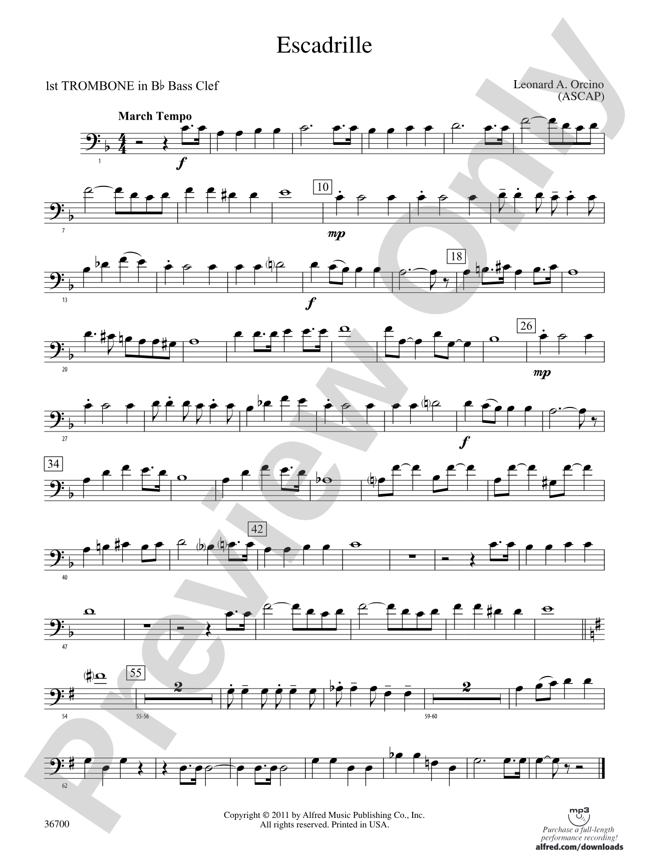 Escadrille: (wp) 1st B-flat Trombone B.C.