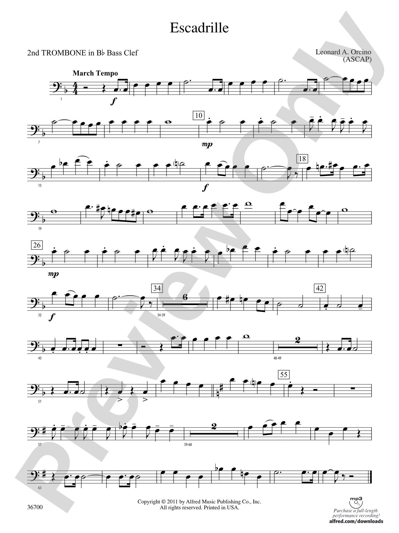 Escadrille: (wp) 2nd B-flat Trombone B.C.