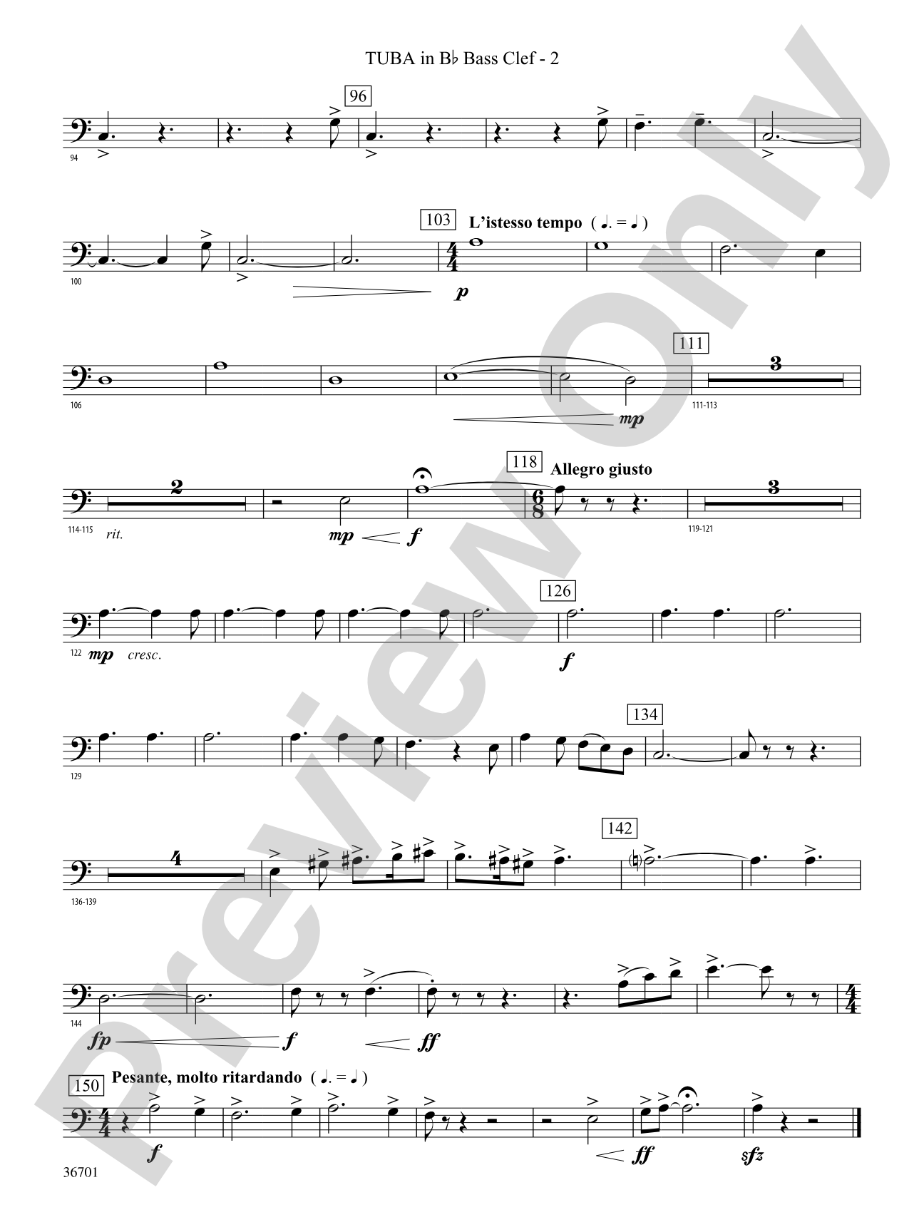 Lion of Ireland: (wp) B-flat Tuba B.C.