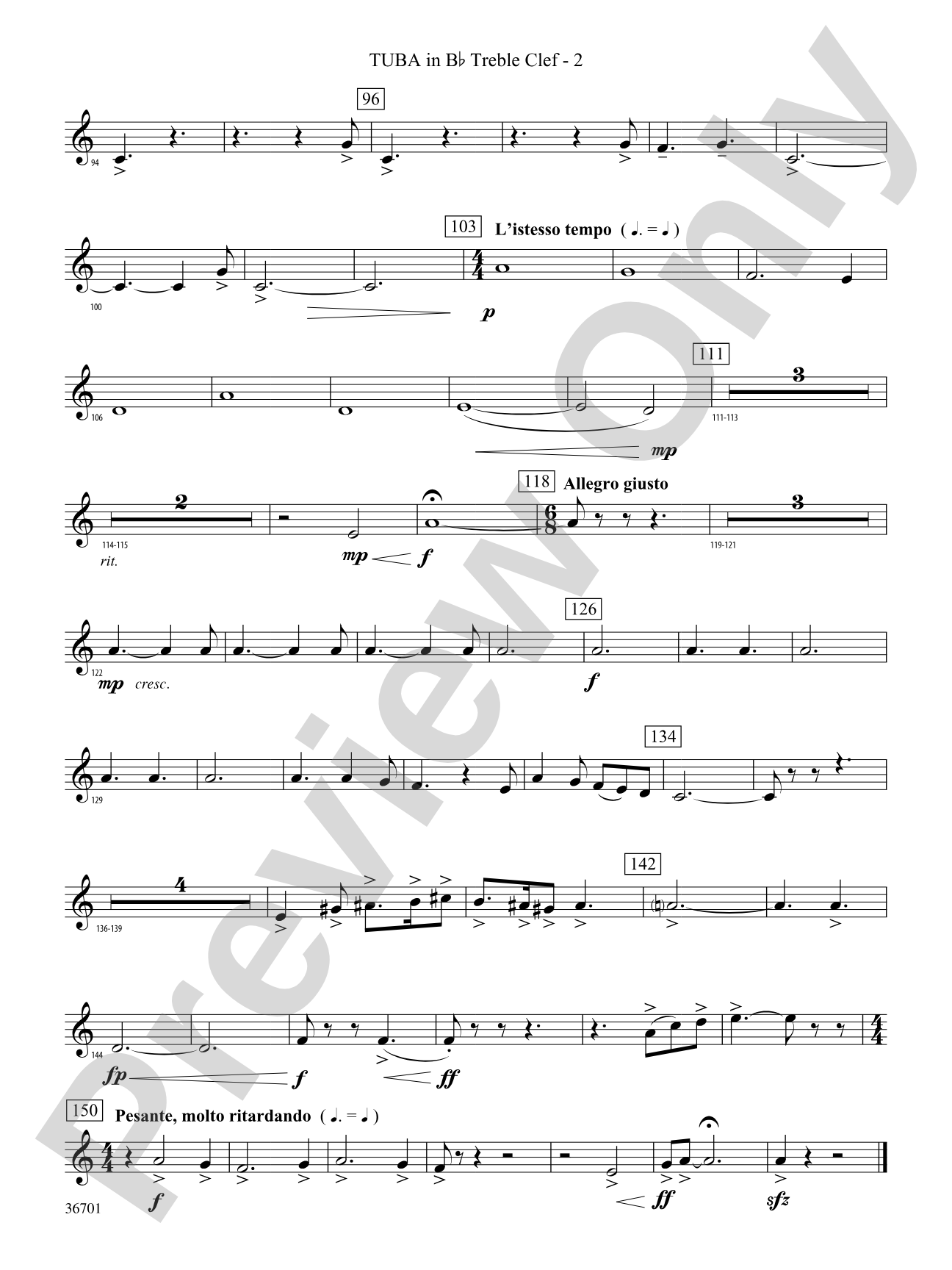 Lion of Ireland: (wp) B-flat Tuba T.C.
