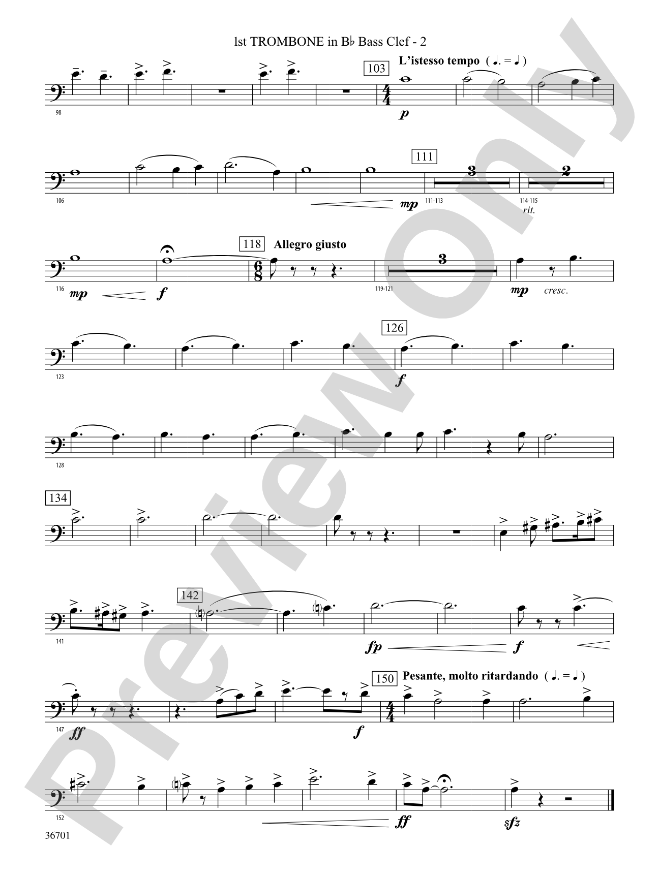 Lion of Ireland: (wp) 1st B-flat Trombone B.C.