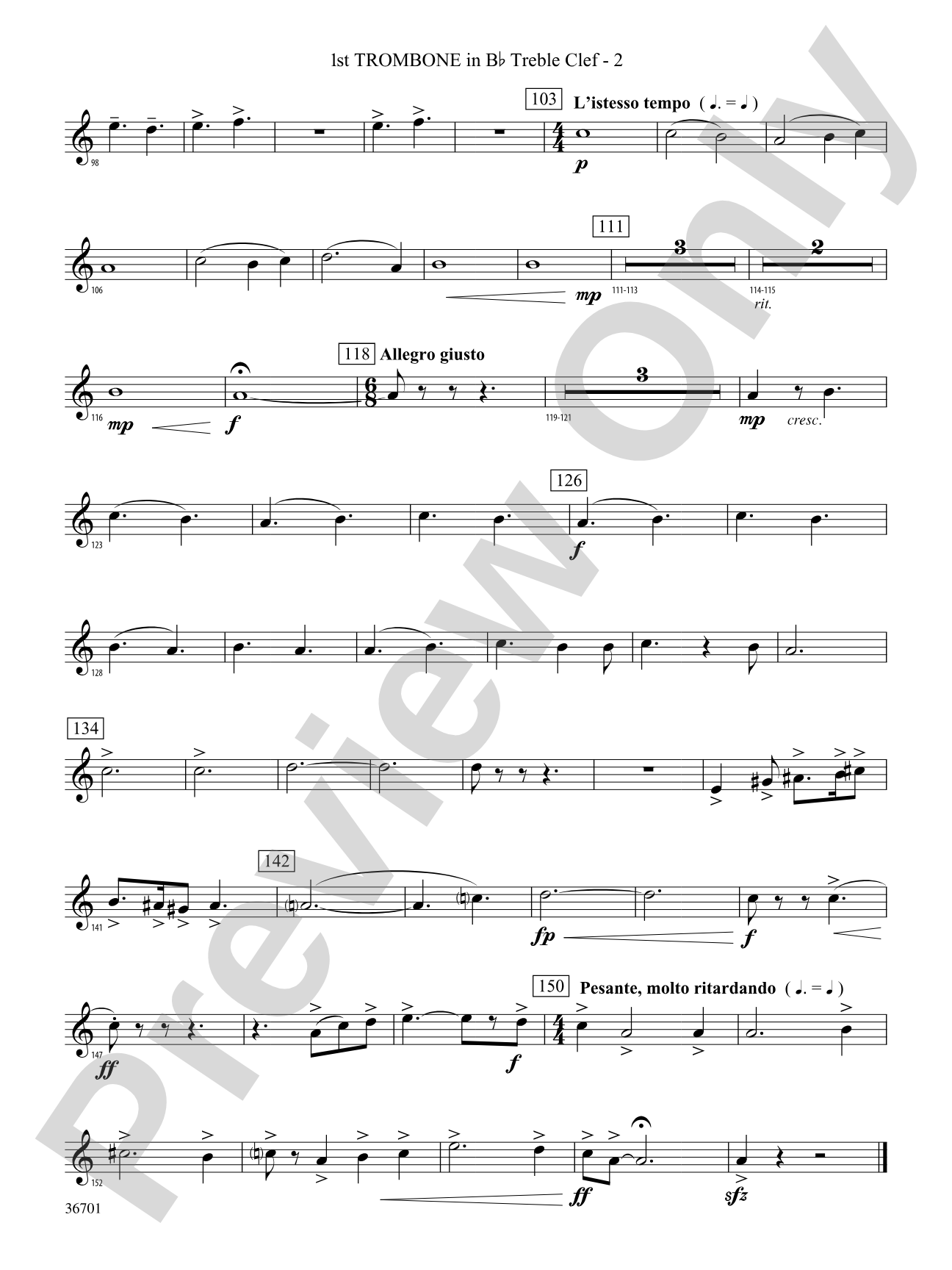 Lion of Ireland: (wp) 1st B-flat Trombone T.C.