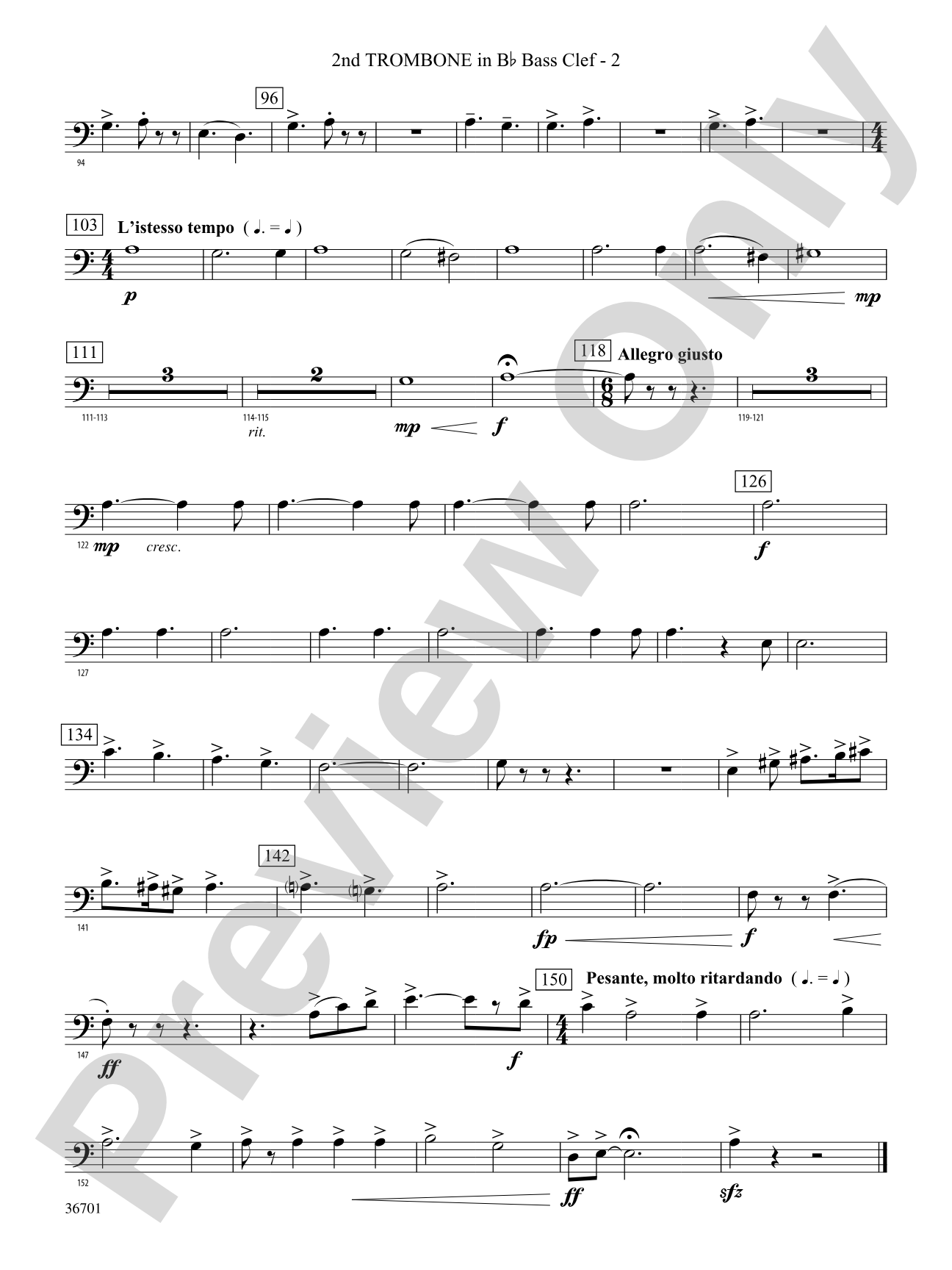 Lion of Ireland: (wp) 2nd B-flat Trombone B.C.