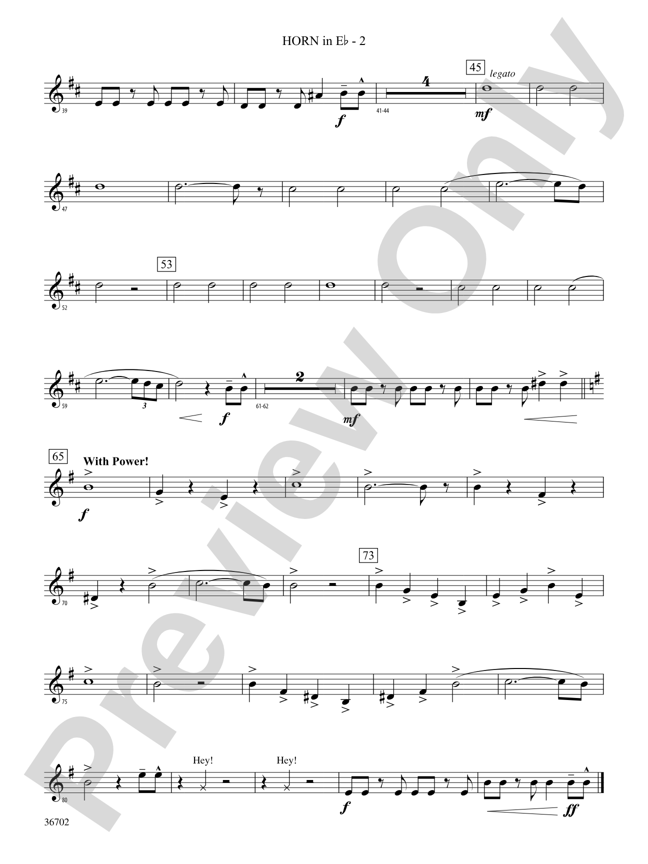 Uprising: (wp) 1st Horn in E-flat